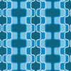 Fototapete Retromuster Blau Muster M0111