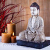 Fototapete Buddha-Statue aromatische Kerzen M0969