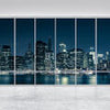 Fototapete 3D Panorama New York Nacht M1703