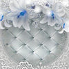 Fototapete Ornament Lilien weiß blau M1739