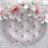Fototapete Ornament Lilien weiß rot M1740