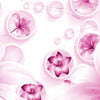Fototapete rosa 3D Kreise Abstrakt Ornamente Blumen M4418