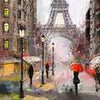 Fototapete Gemälde Menschen in Paris M5979