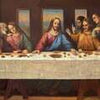 Fototapete Gemälde Darstellung Jesus und Jünger M6005