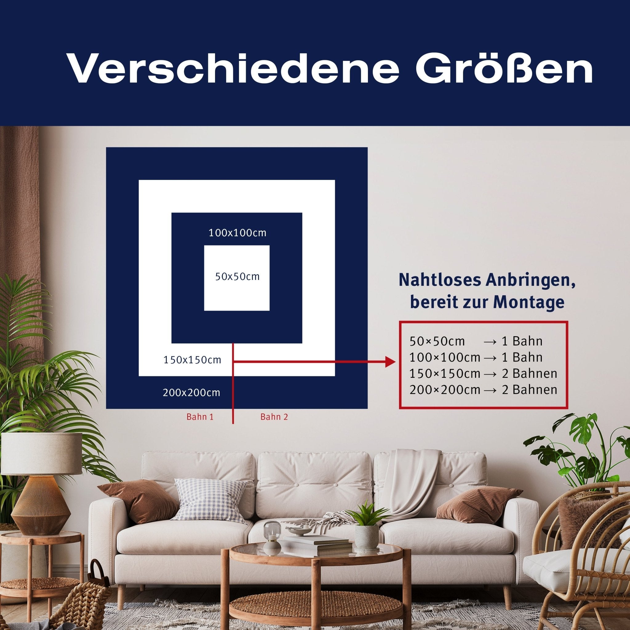 Quadratische Fototapete Birkenwald mit Blumenwiese M0024 - Bild 7 Quadratische Fototapete Birkenwald mit Blumenwiese M0024 - Bild 7