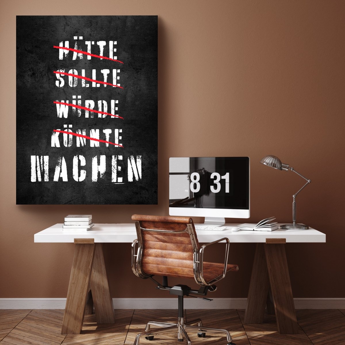 Leinwandbild Motivation, Hochformat, Hätte Sollte Würde Könnte Machen M0001 kaufen - Bild 2 Leinwandbild Motivation, Hochformat, Hätte Sollte Würde Könnte Machen M0001 kaufen - Bild 2