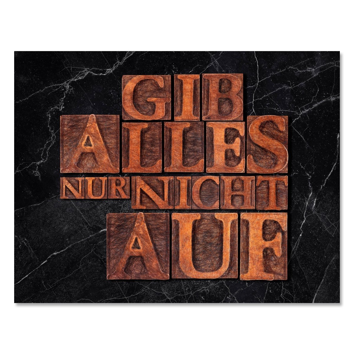 Leinwandbild Motivation, Querformat, Gib alles nur nicht auf M0004 kaufen - Bild 1