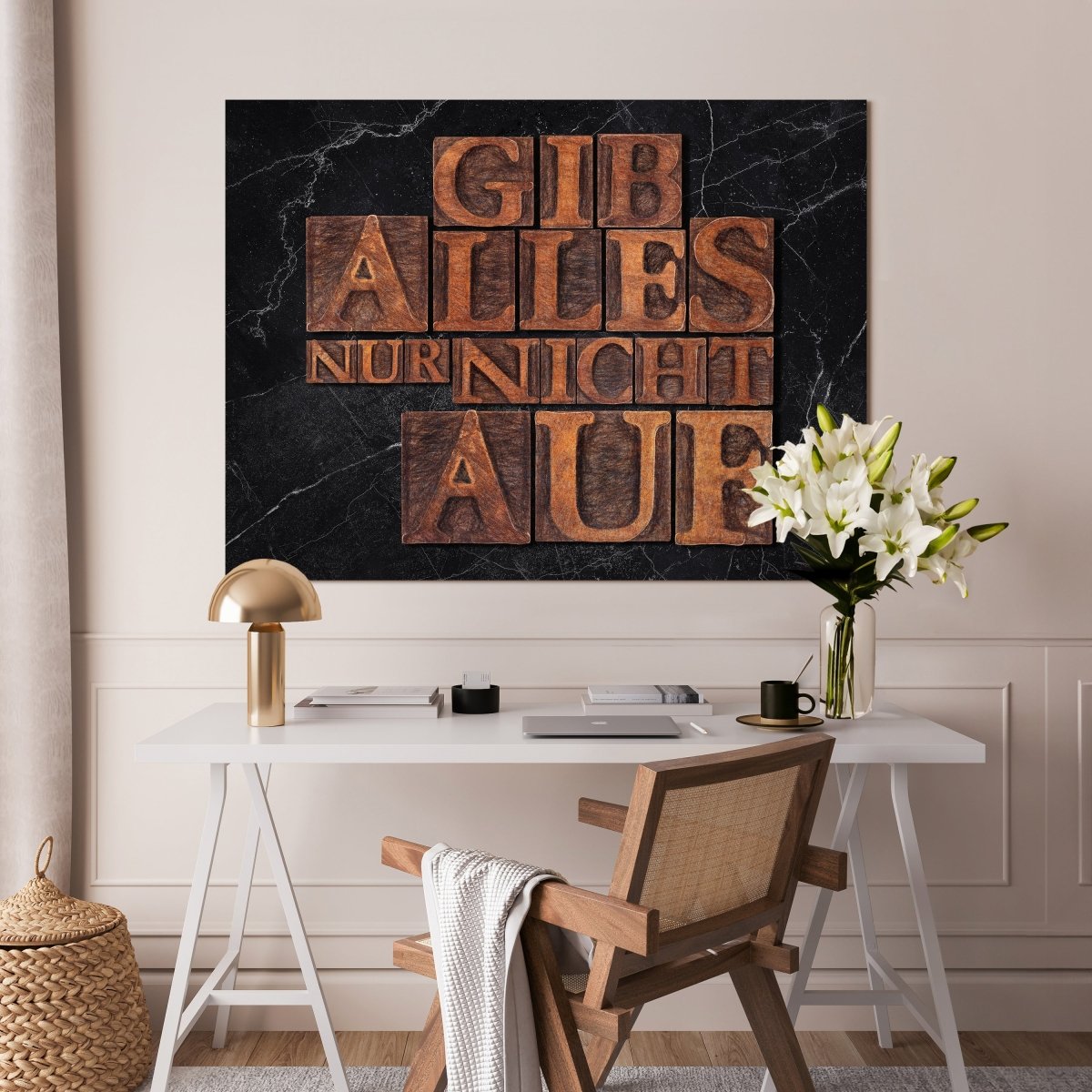 Leinwandbild Motivation, Querformat, Gib alles nur nicht auf M0004 kaufen - Bild 2