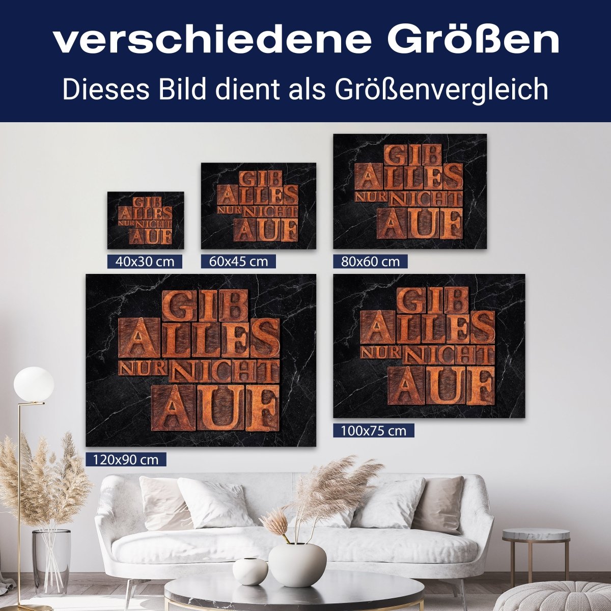 Leinwandbild Motivation, Querformat, Gib alles nur nicht auf M0004 kaufen - Bild 8 Leinwandbild Motivation, Querformat, Gib alles nur nicht auf M0004 kaufen - Bild 8