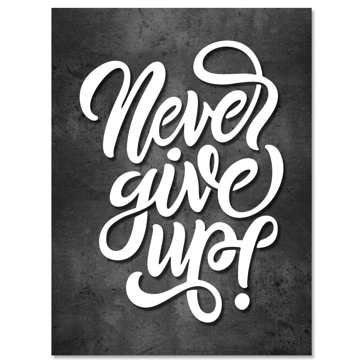 Leinwandbild Motivation, Hochformat, Never give up M0005 kaufen - Bild 1