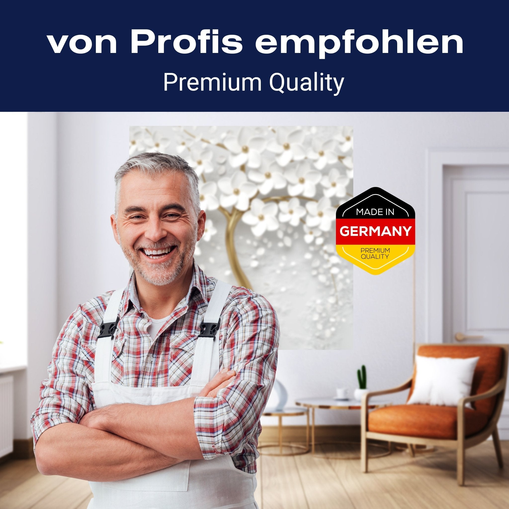 Quadratische Fototapete Baum mit Blüten M0007 - Bild 5 Quadratische Fototapete Baum mit Blüten M0007 - Bild 5