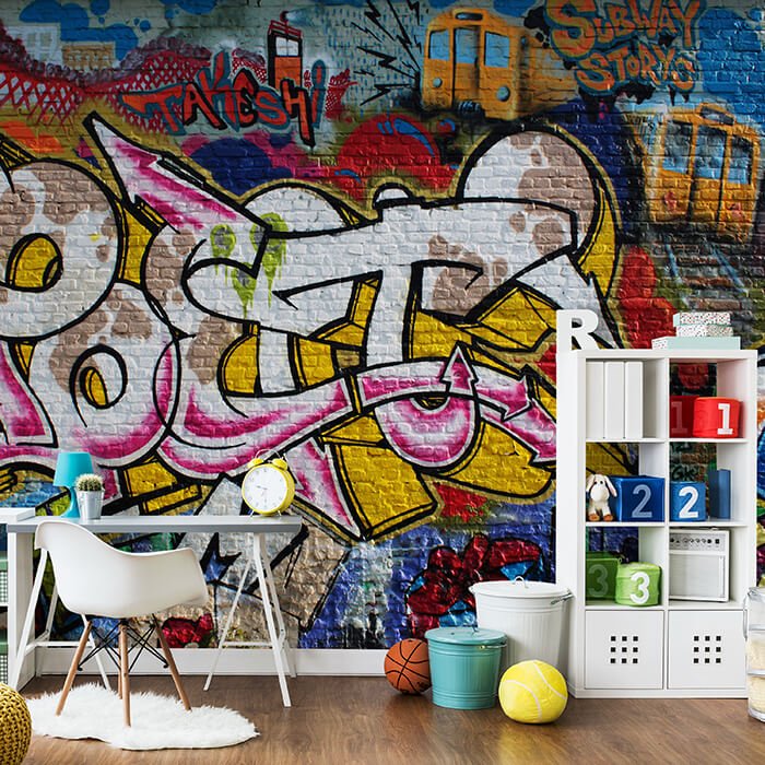 Fototapete Graffiti streetart Poet M0007 - Bild 1 Fototapete Graffiti streetart Poet M0007 - Bild 1