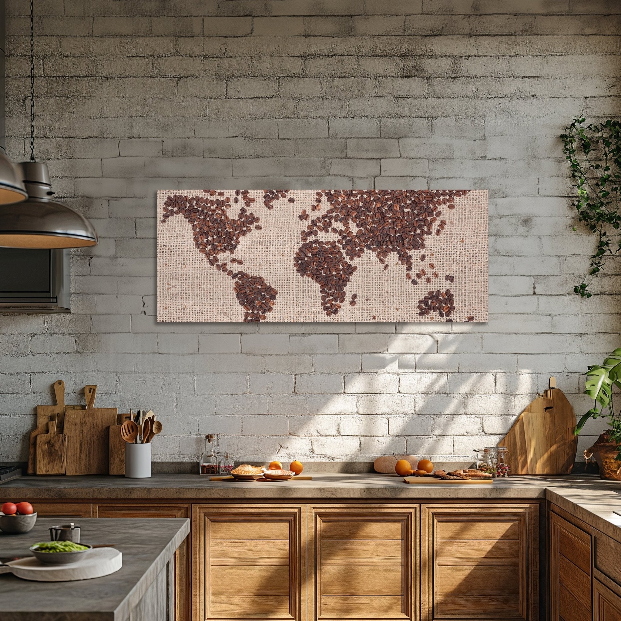 Leinwandbild Weltkarte Kaffee M0012 kaufen - Bild 2
