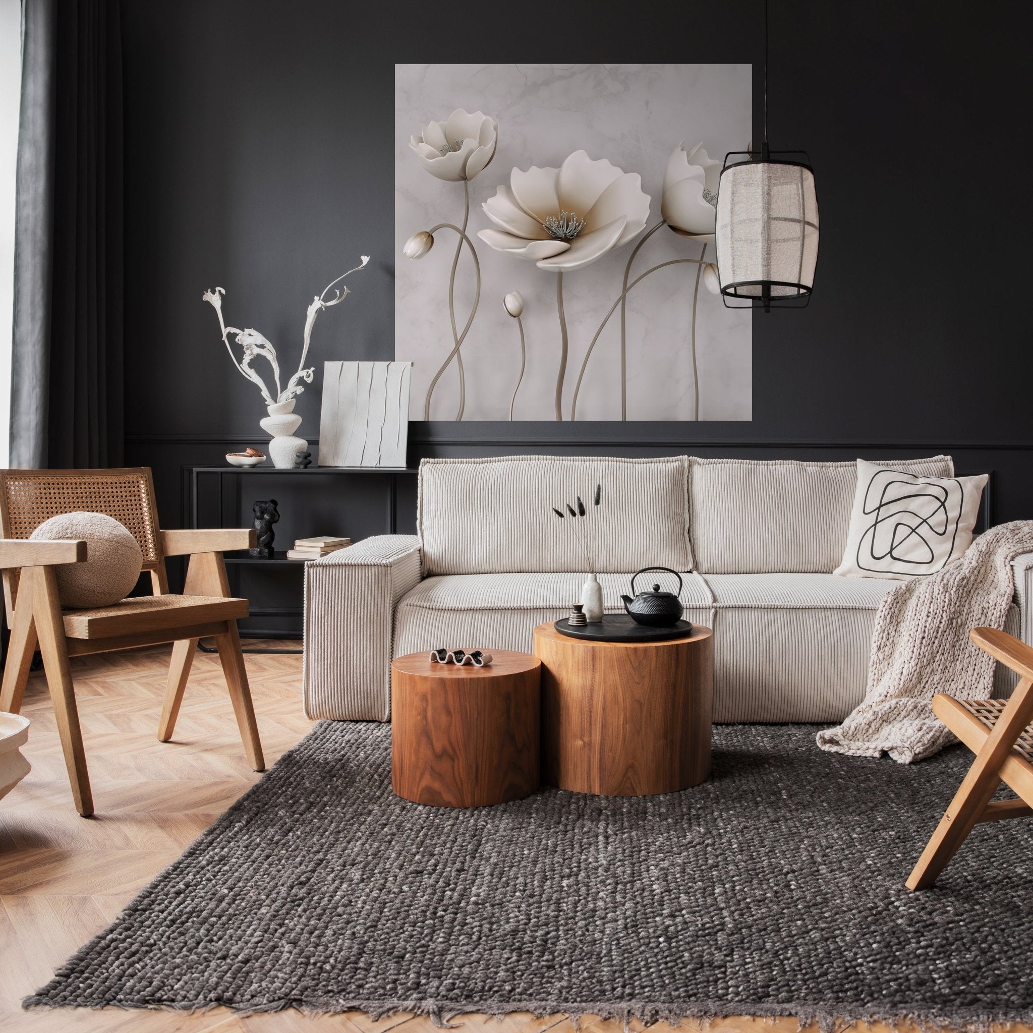 Quadratische Fototapete Betonwand mit Blumen M0014 - Bild 2 Quadratische Fototapete Betonwand mit Blumen M0014 - Bild 2