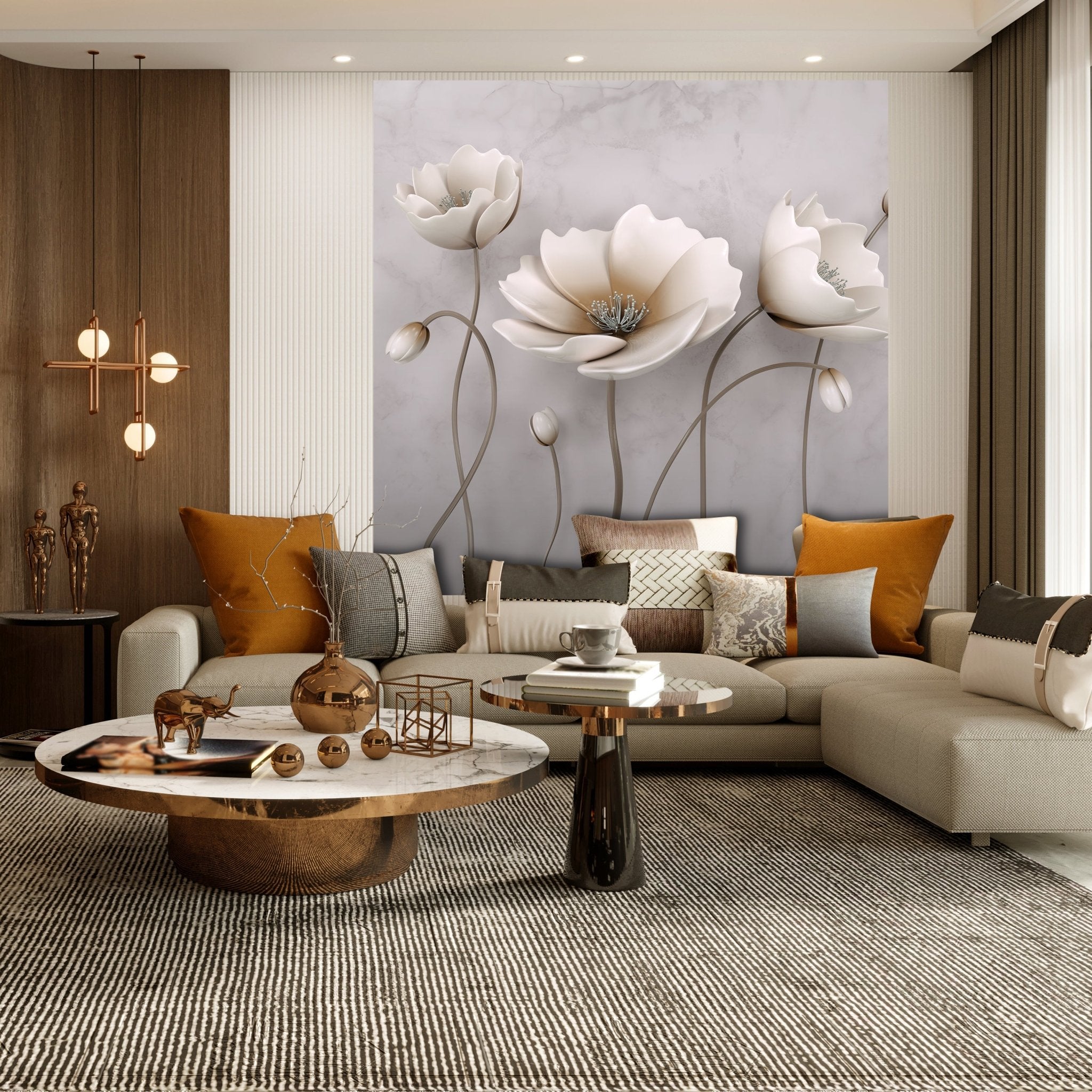 Quadratische Fototapete Betonwand mit Blumen M0014 - Bild 3 Quadratische Fototapete Betonwand mit Blumen M0014 - Bild 3