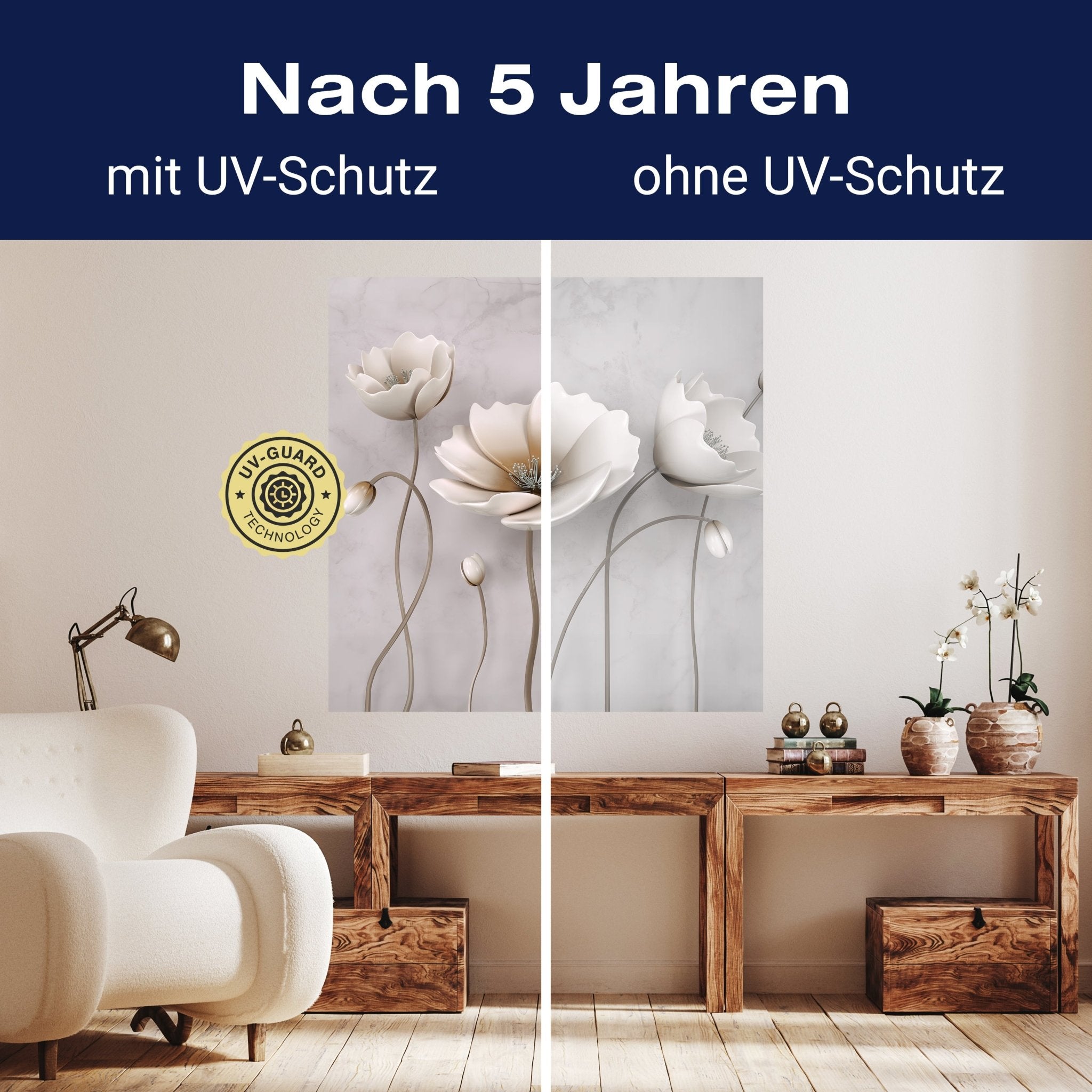 Quadratische Fototapete Betonwand mit Blumen M0014 - Bild 9 Quadratische Fototapete Betonwand mit Blumen M0014 - Bild 9