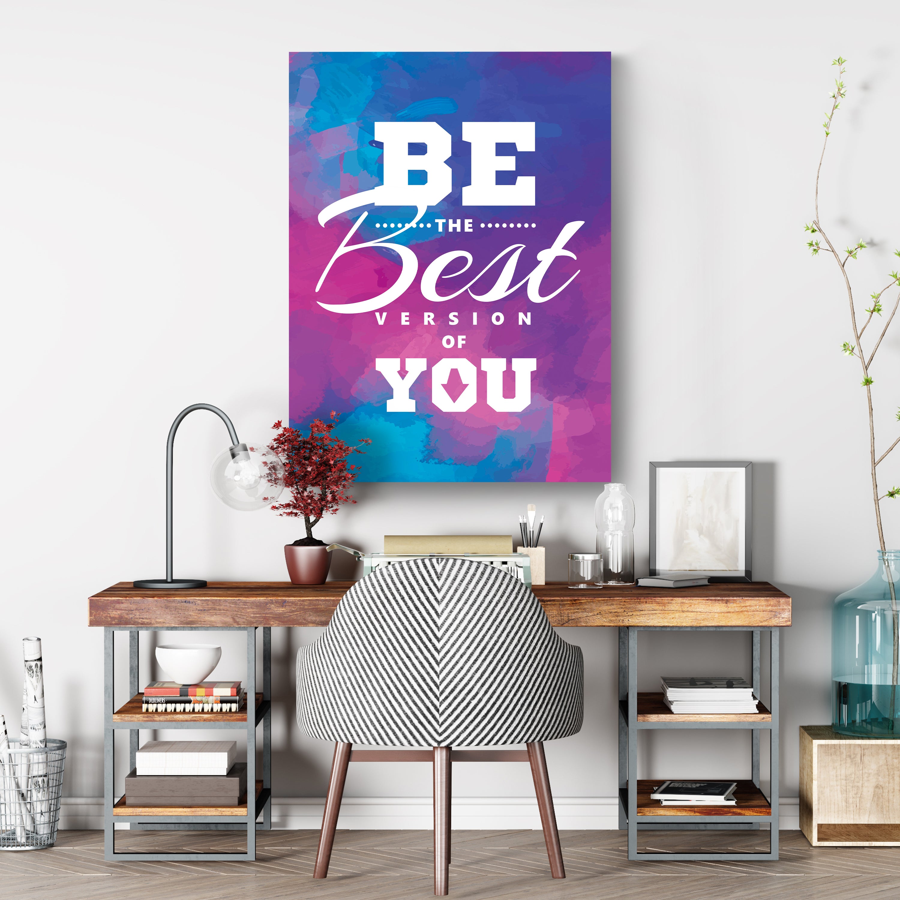 Leinwandbild Motivation, Hochformat, be the best version M0015 kaufen - Bild 3