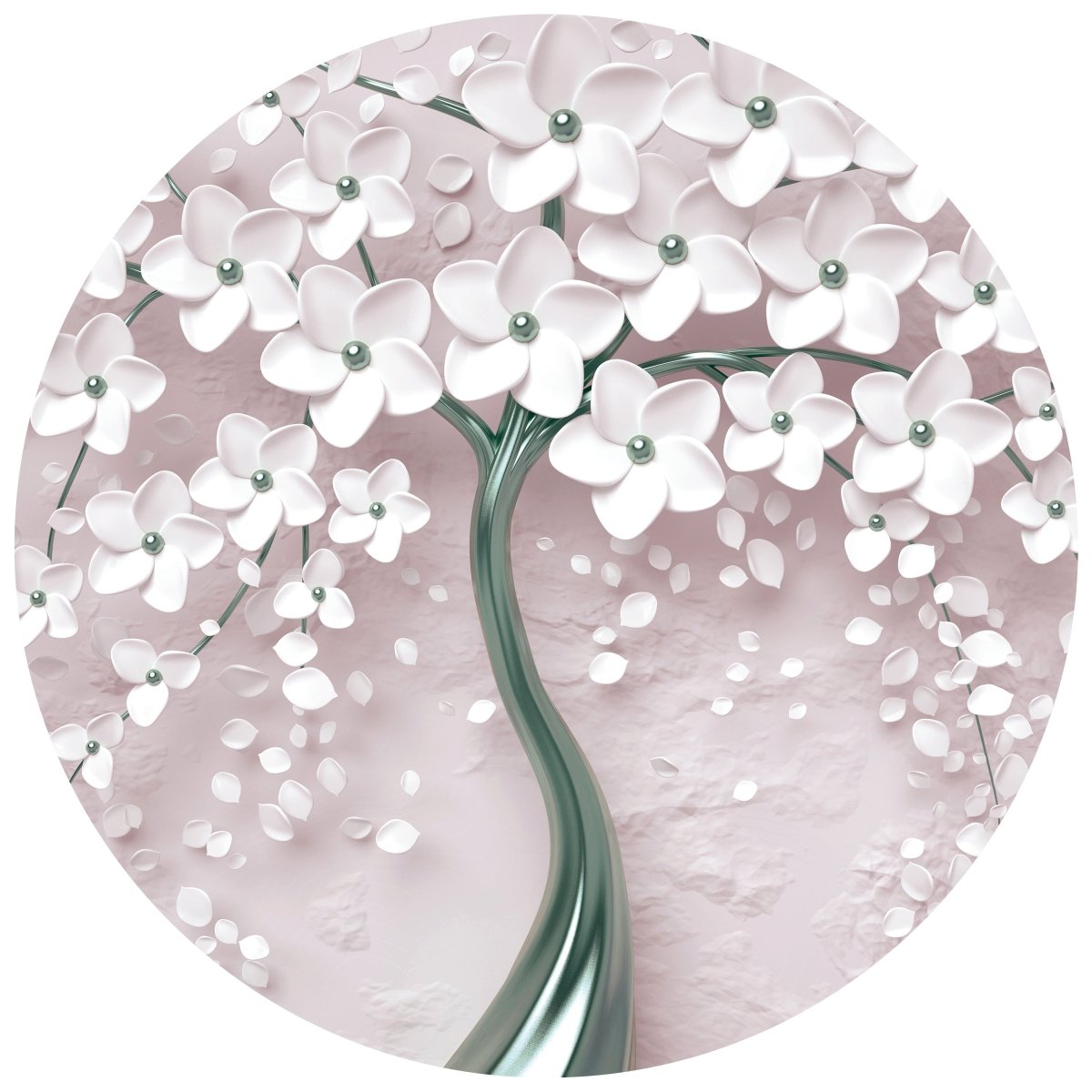 Runde Fototapete Baum mit Blüten M0018 - Bild 11 Runde Fototapete Baum mit Blüten M0018 - Bild 11