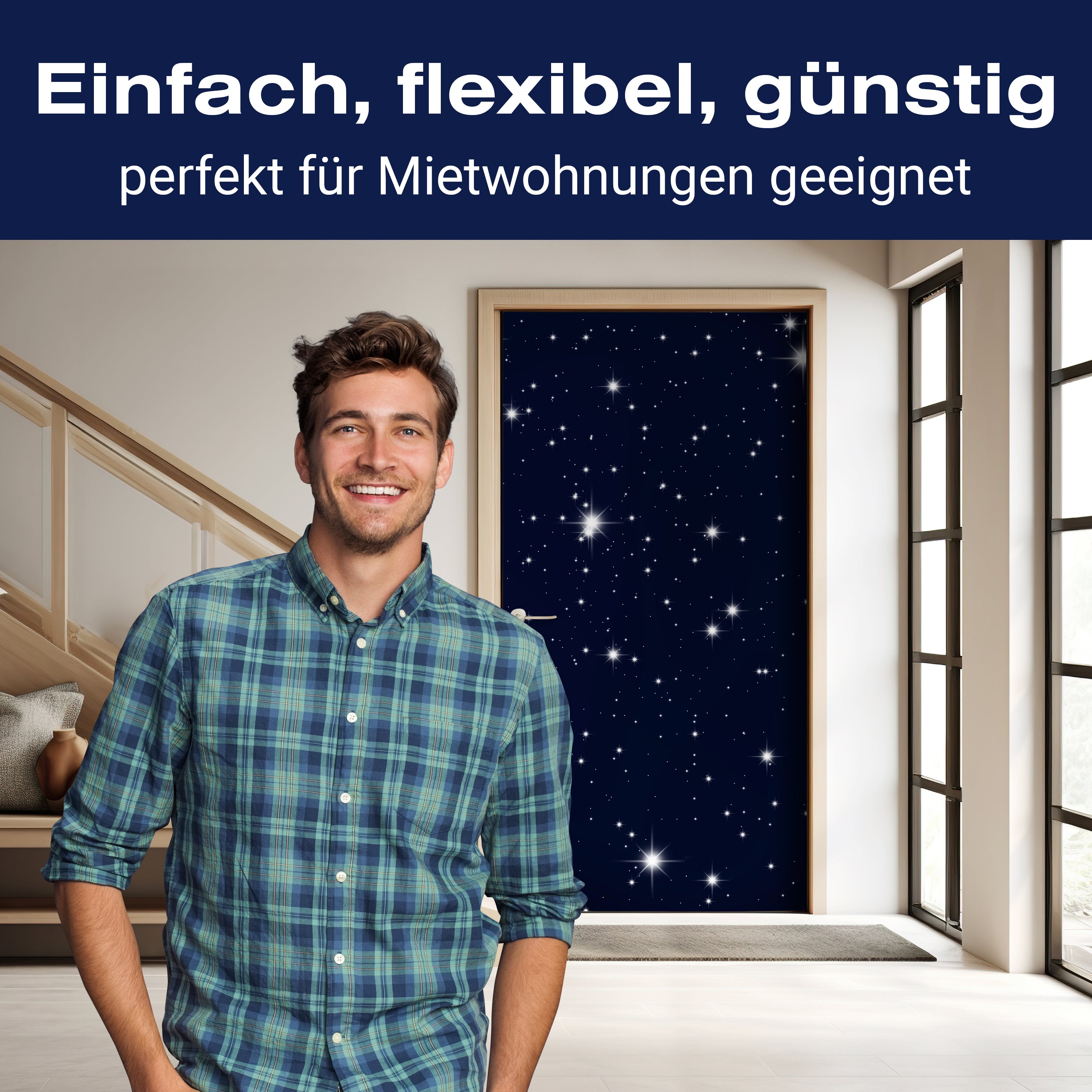 Türtapete Sternenhimmel M0019 - Bild 3 Türtapete Sternenhimmel M0019 - Bild 3