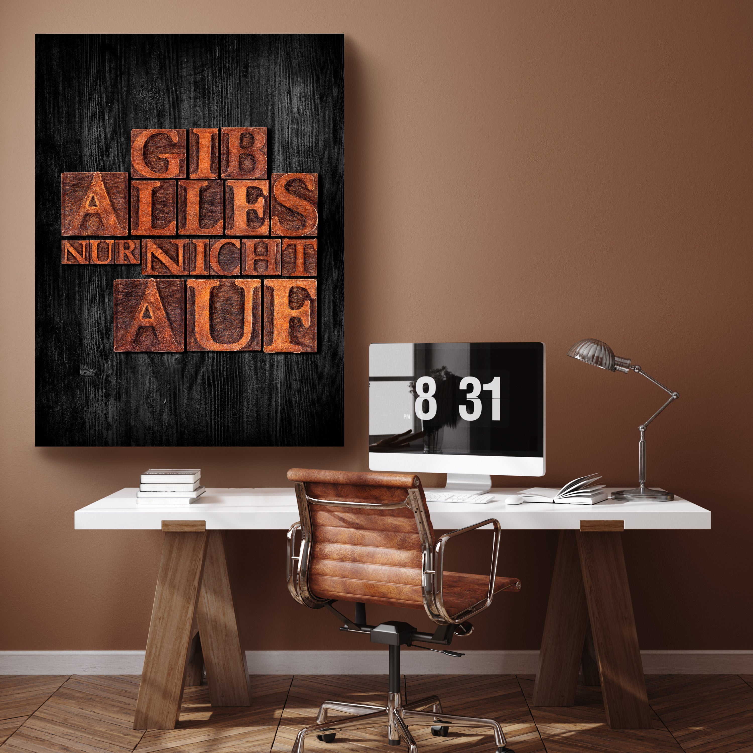 Leinwandbild Motivation, Hochformat, Gib Alles - nicht auf M0022 kaufen - Bild 2