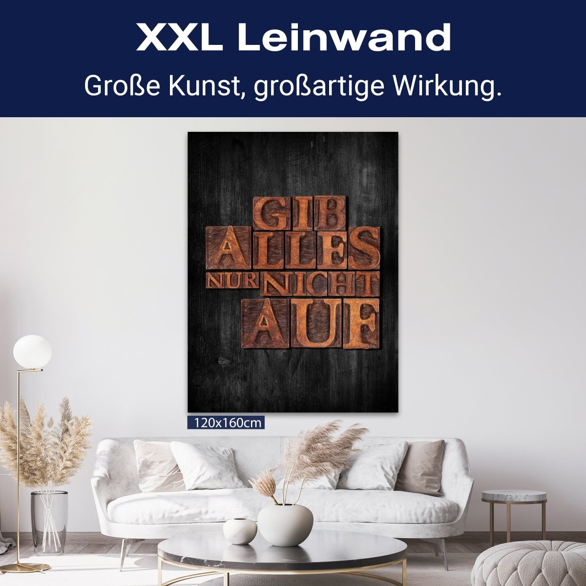 Leinwandbild Motivation, Hochformat, Gib Alles - nicht auf M0022 kaufen - Bild 9