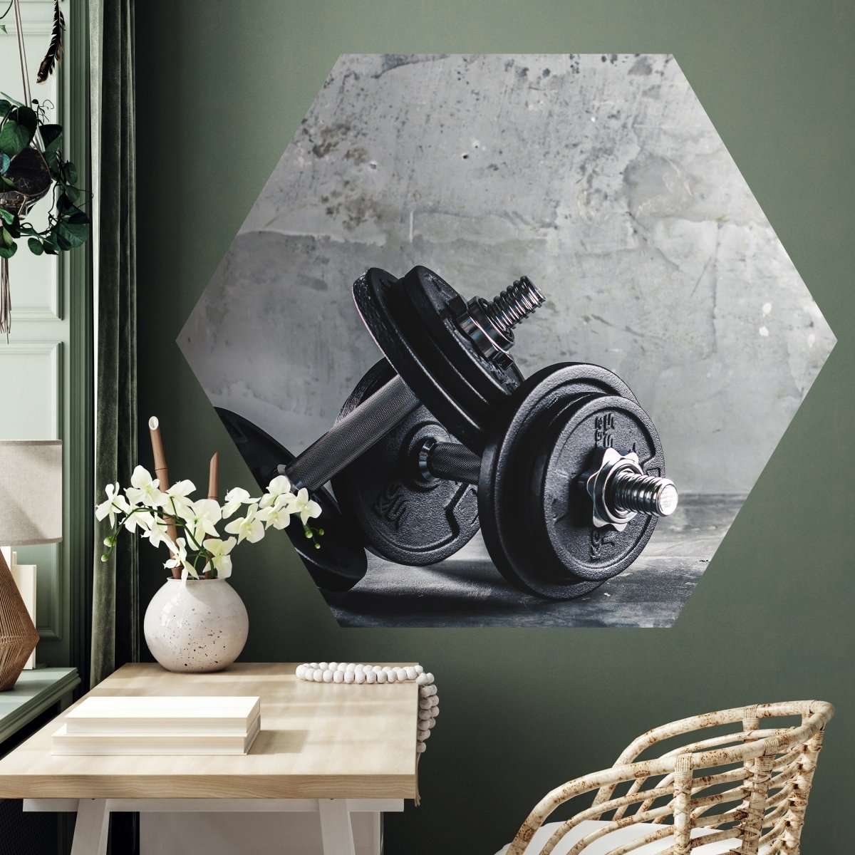 Hexagon-Fototapete Hanteln M0023 - Bild 3 Hexagon-Fototapete Hanteln M0023 - Bild 3