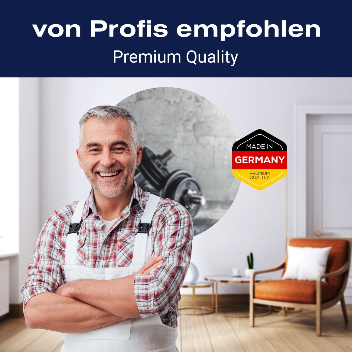 Runde Fototapete Hanteln M0023 - Bild 5 Runde Fototapete Hanteln M0023 - Bild 5