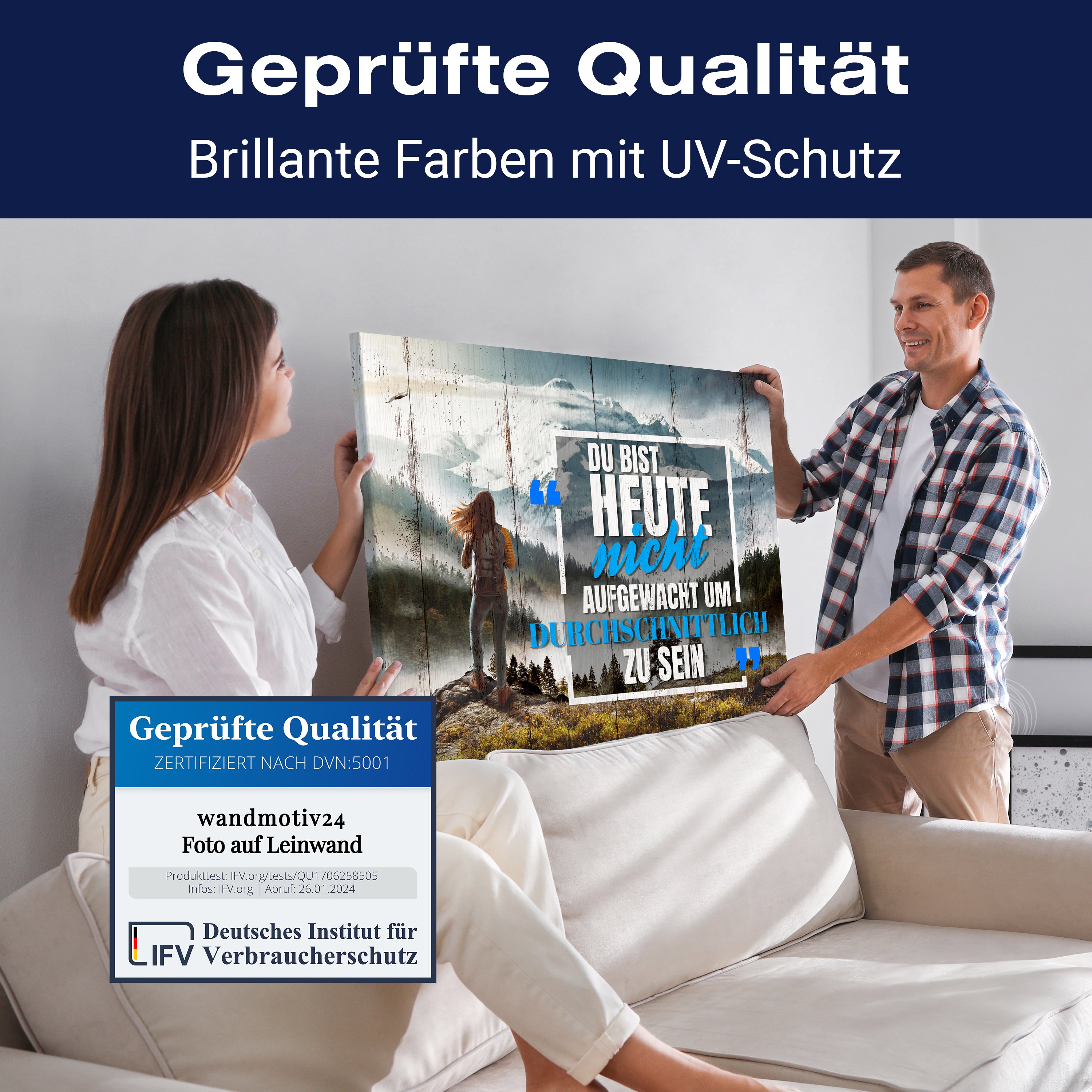 Leinwandbild Motivation, Querformat, Durchschnittlich sein M0024 kaufen - Bild 4 Leinwandbild Motivation, Querformat, Durchschnittlich sein M0024 kaufen - Bild 4