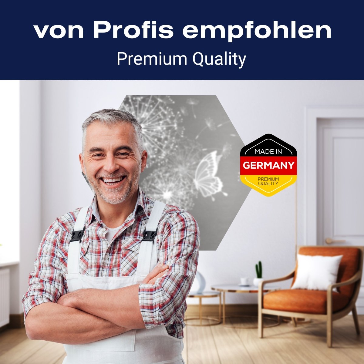 Hexagon-Fototapete Pusteblumen mit Schmetterlingen M0029 - Bild 5 Hexagon-Fototapete Pusteblumen mit Schmetterlingen M0029 - Bild 5