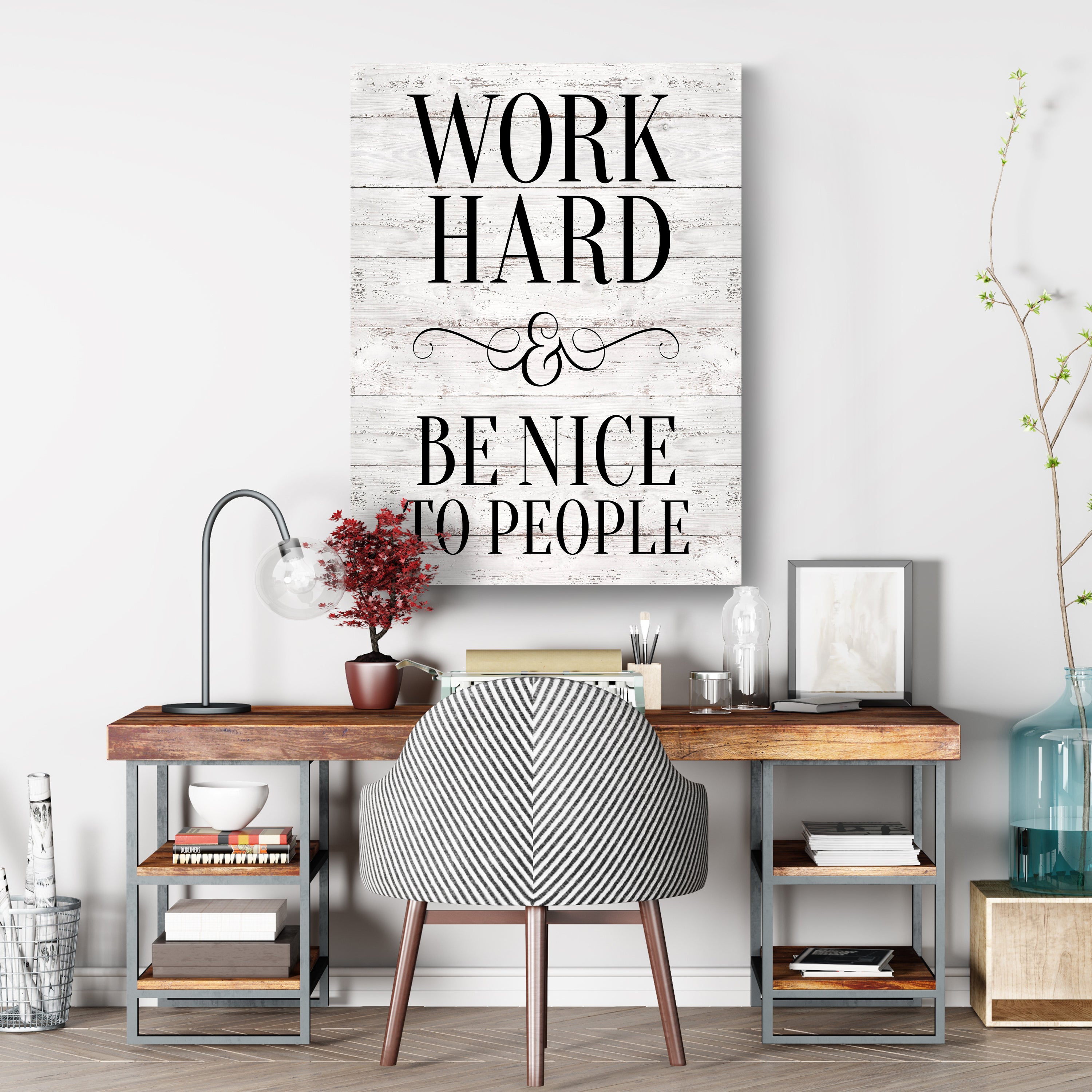 Leinwandbild Motivation, Hochformat, Work Hard Holz M0030 kaufen - Bild 3 Leinwandbild Motivation, Hochformat, Work Hard Holz M0030 kaufen - Bild 3