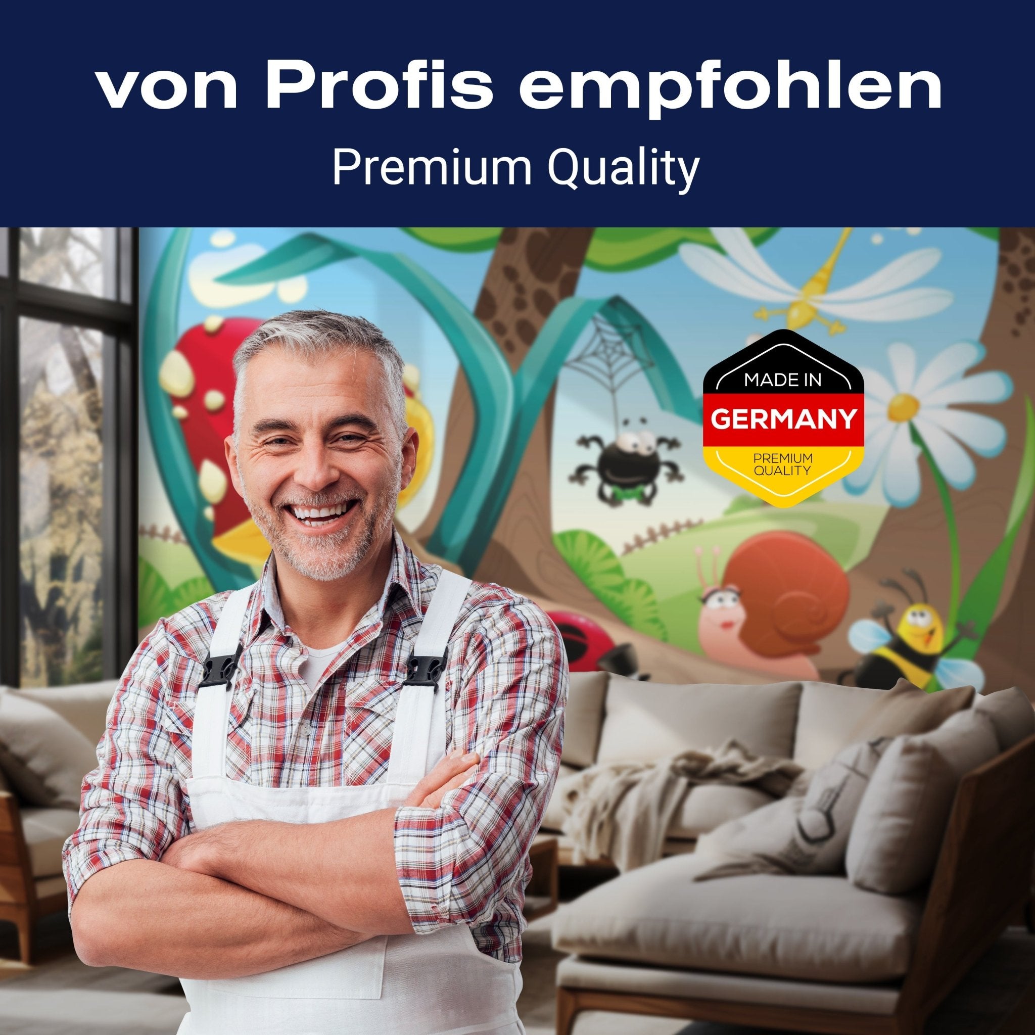 Fototapete Kinderzimmer Waldinsekten M0031 - Bild 5 Fototapete Kinderzimmer Waldinsekten M0031 - Bild 5