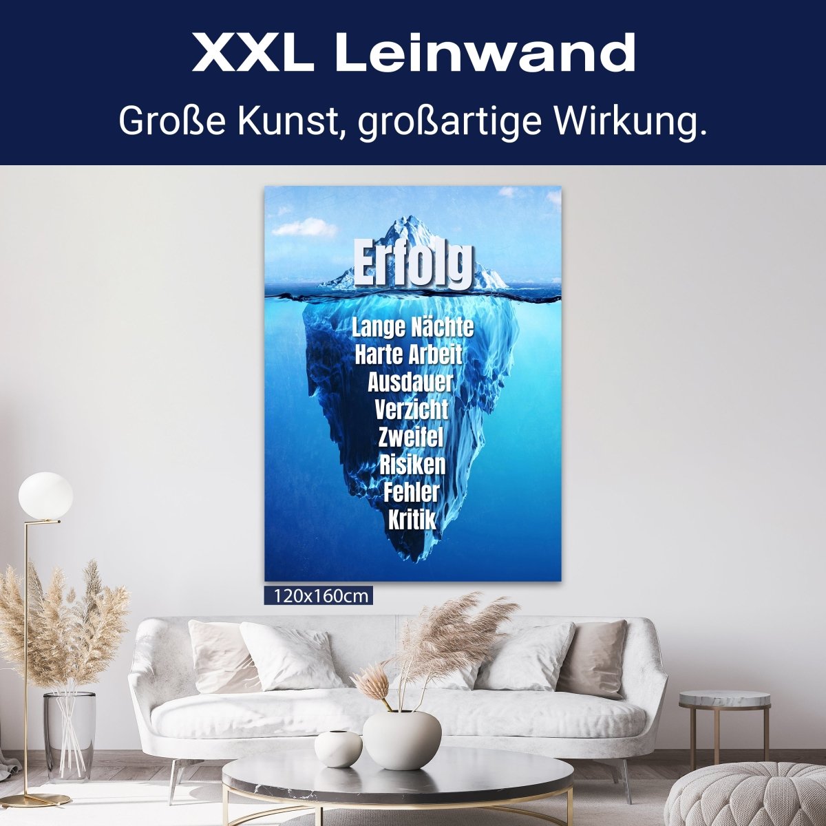 Leinwandbild Motivation, Hochformat, Eisberg Lange Nächte M0032 kaufen - Bild 9 Leinwandbild Motivation, Hochformat, Eisberg Lange Nächte M0032 kaufen - Bild 9