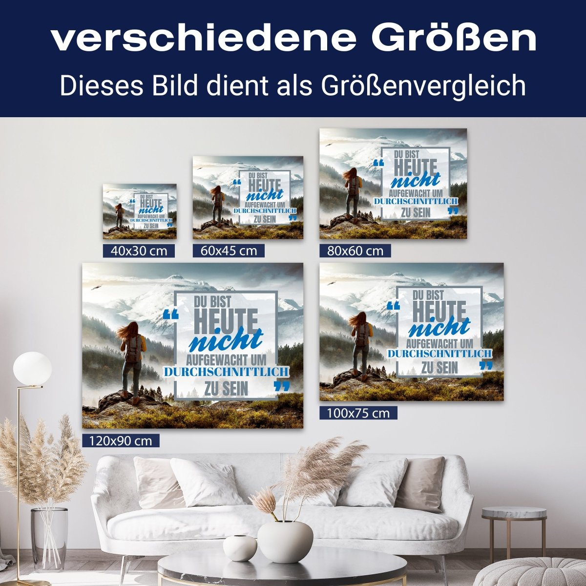 Leinwandbild Motivation, Querformat, Durchschnitt Berge M0035 kaufen - Bild 8 Leinwandbild Motivation, Querformat, Durchschnitt Berge M0035 kaufen - Bild 8