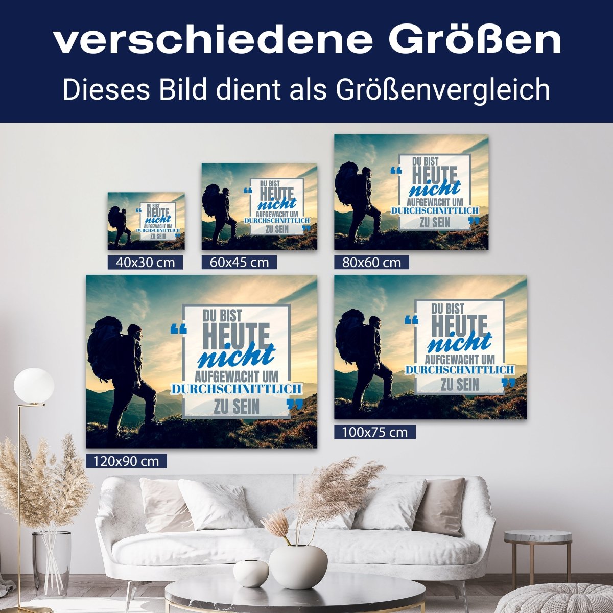 Leinwandbild Motivation, Querformat, Durchschnitt aufgewacht M0036 kaufen - Bild 8 Leinwandbild Motivation, Querformat, Durchschnitt aufgewacht M0036 kaufen - Bild 8