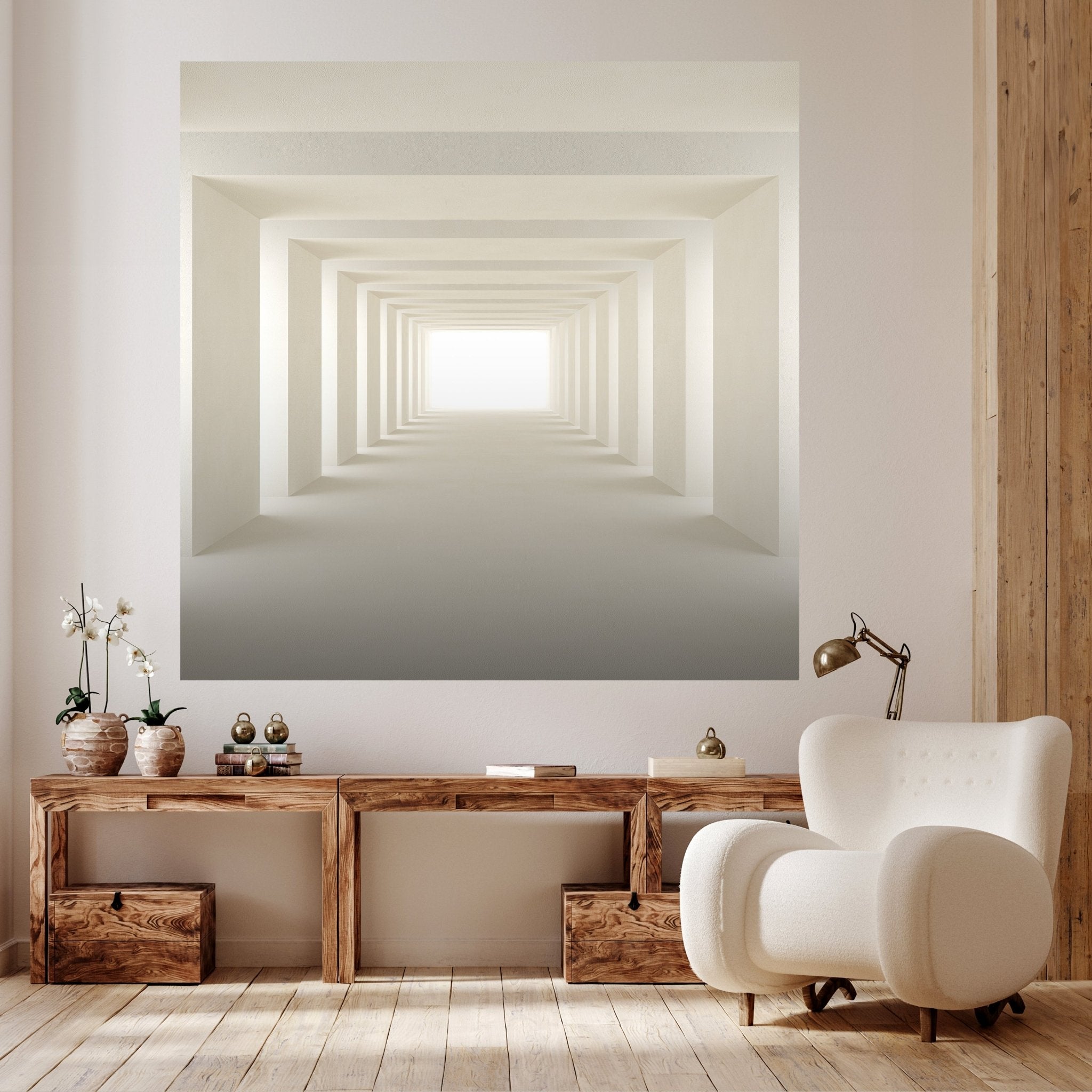 Quadratische Fototapete heller Tunnel M0036 - Bild 2 Quadratische Fototapete heller Tunnel M0036 - Bild 2