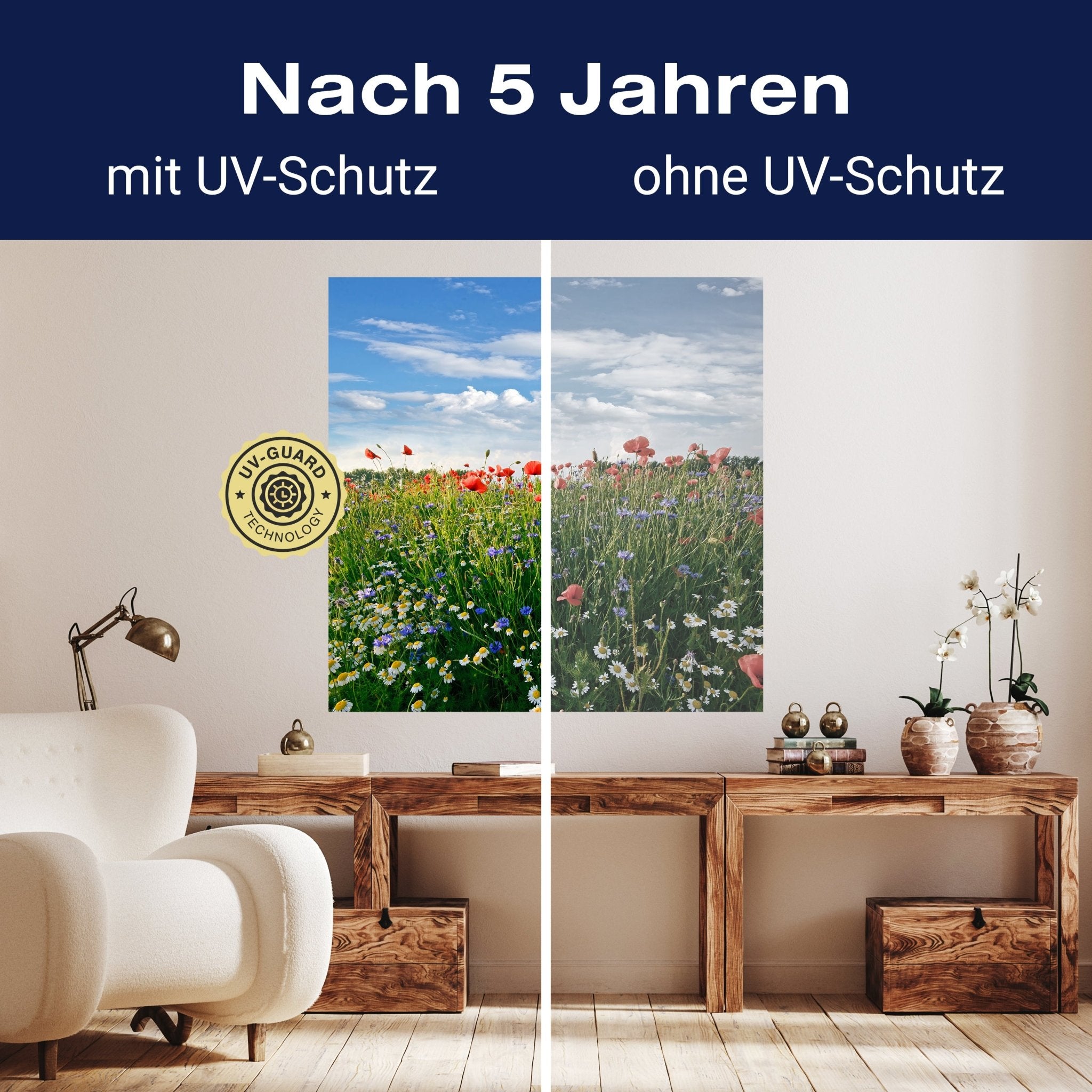 Quadratische Fototapete Blumenwiese M0043 - Bild 9 Quadratische Fototapete Blumenwiese M0043 - Bild 9