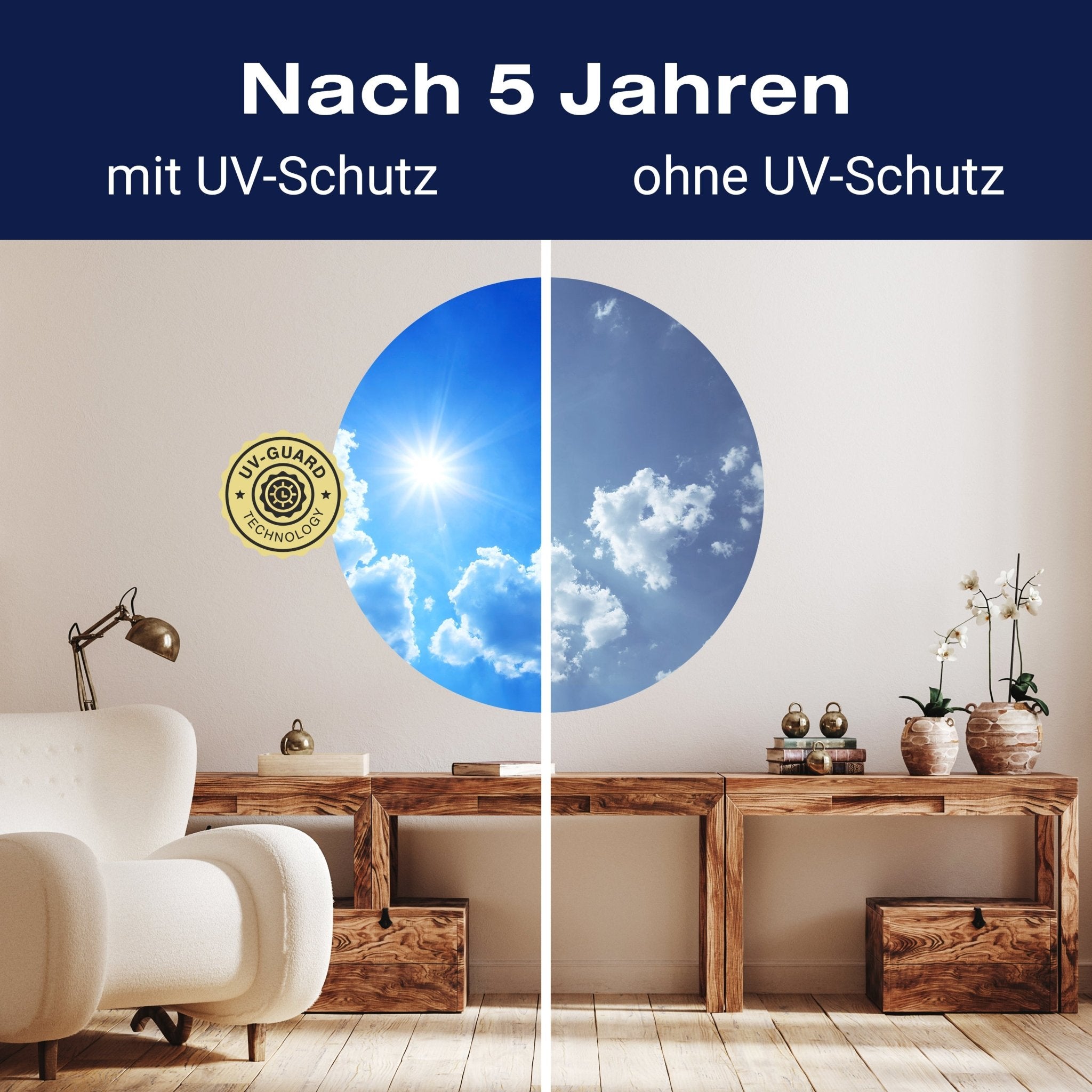 Runde Fototapete Sommerhimmel M0044 - Bild 9 Runde Fototapete Sommerhimmel M0044 - Bild 9