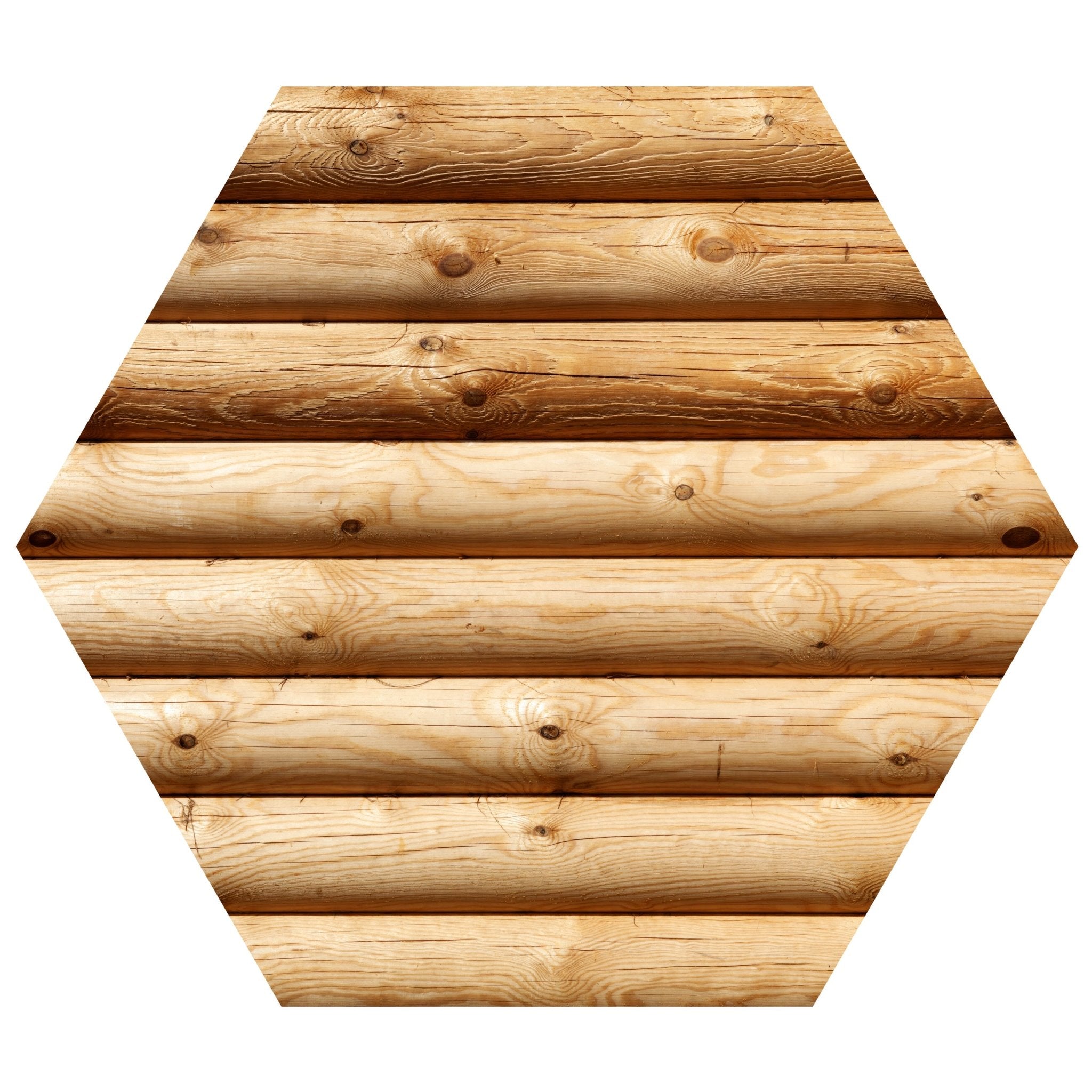 Hexagon-Fototapete Holz Wand M0046 - Bild 11