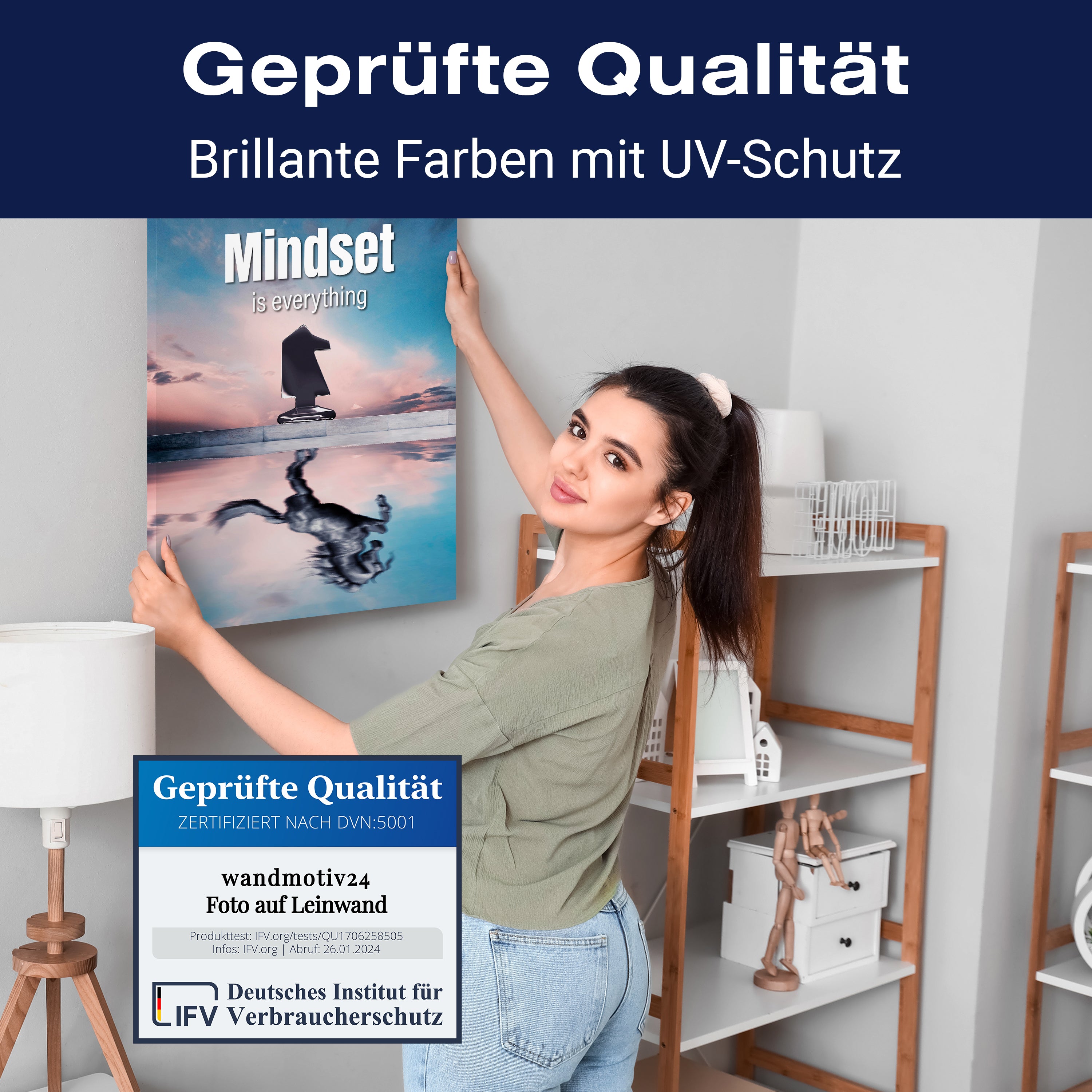 Leinwandbild Motivation, Hochformat, Mindset Pferd M0047 kaufen - Bild 4 Leinwandbild Motivation, Hochformat, Mindset Pferd M0047 kaufen - Bild 4