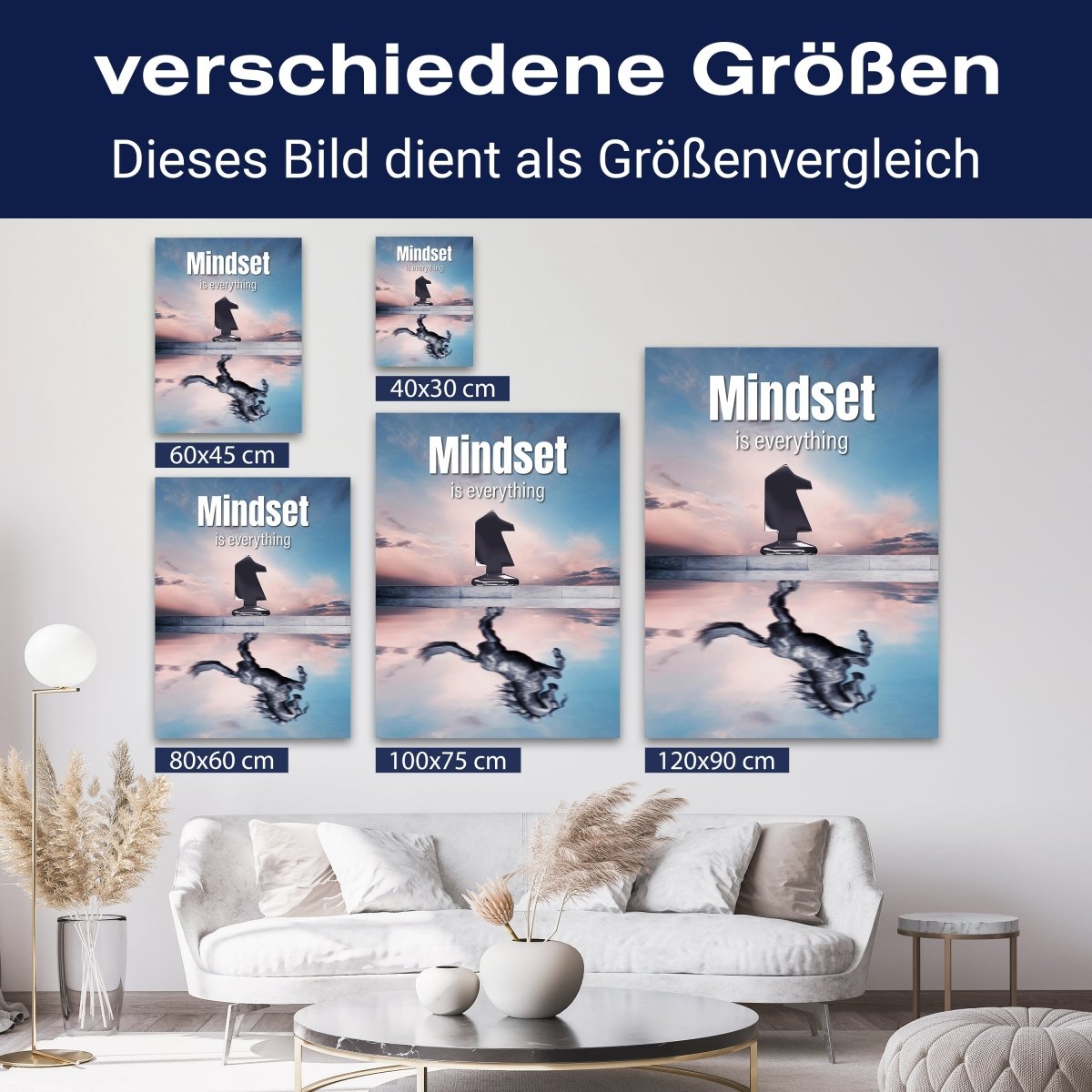 Leinwandbild Motivation, Hochformat, Mindset Pferd M0047 kaufen - Bild 8 Leinwandbild Motivation, Hochformat, Mindset Pferd M0047 kaufen - Bild 8