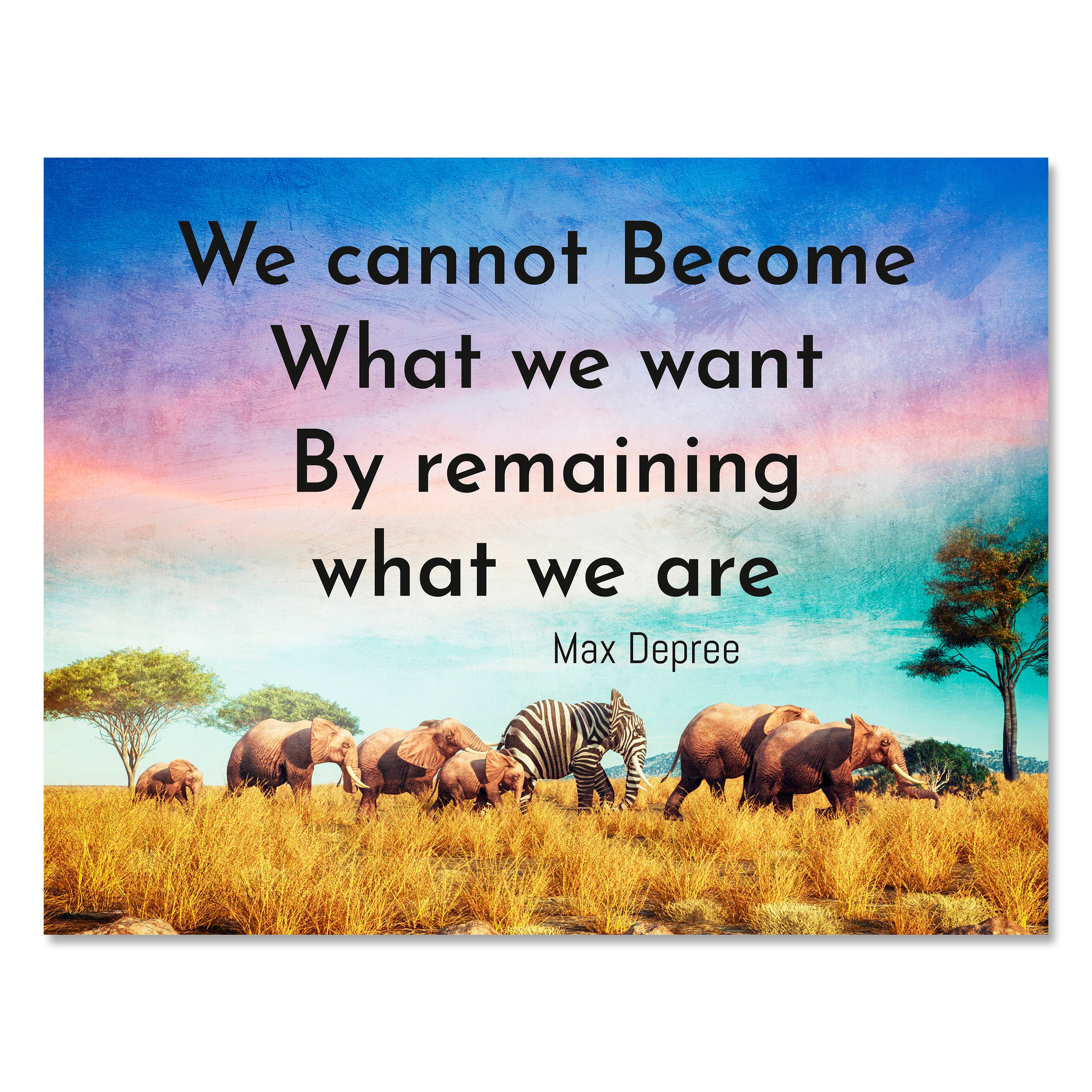 Leinwandbild Motivation, Querformat, we want, Elefant M0050 kaufen - Bild 1 Leinwandbild Motivation, Querformat, we want, Elefant M0050 kaufen - Bild 1