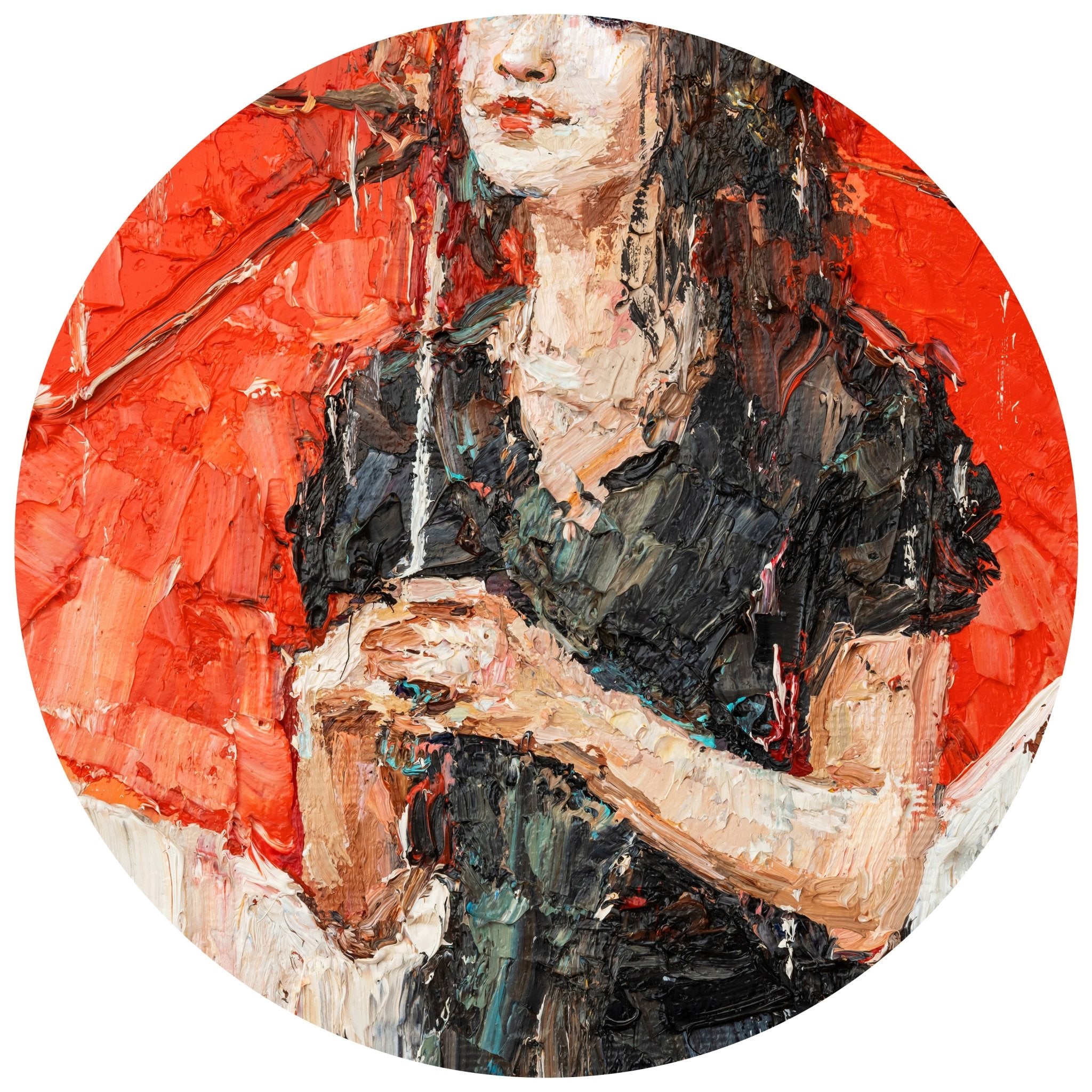 Runde Fototapete Frau Malerei Regenschirm M0050 - Bild 11 Runde Fototapete Frau Malerei Regenschirm M0050 - Bild 11