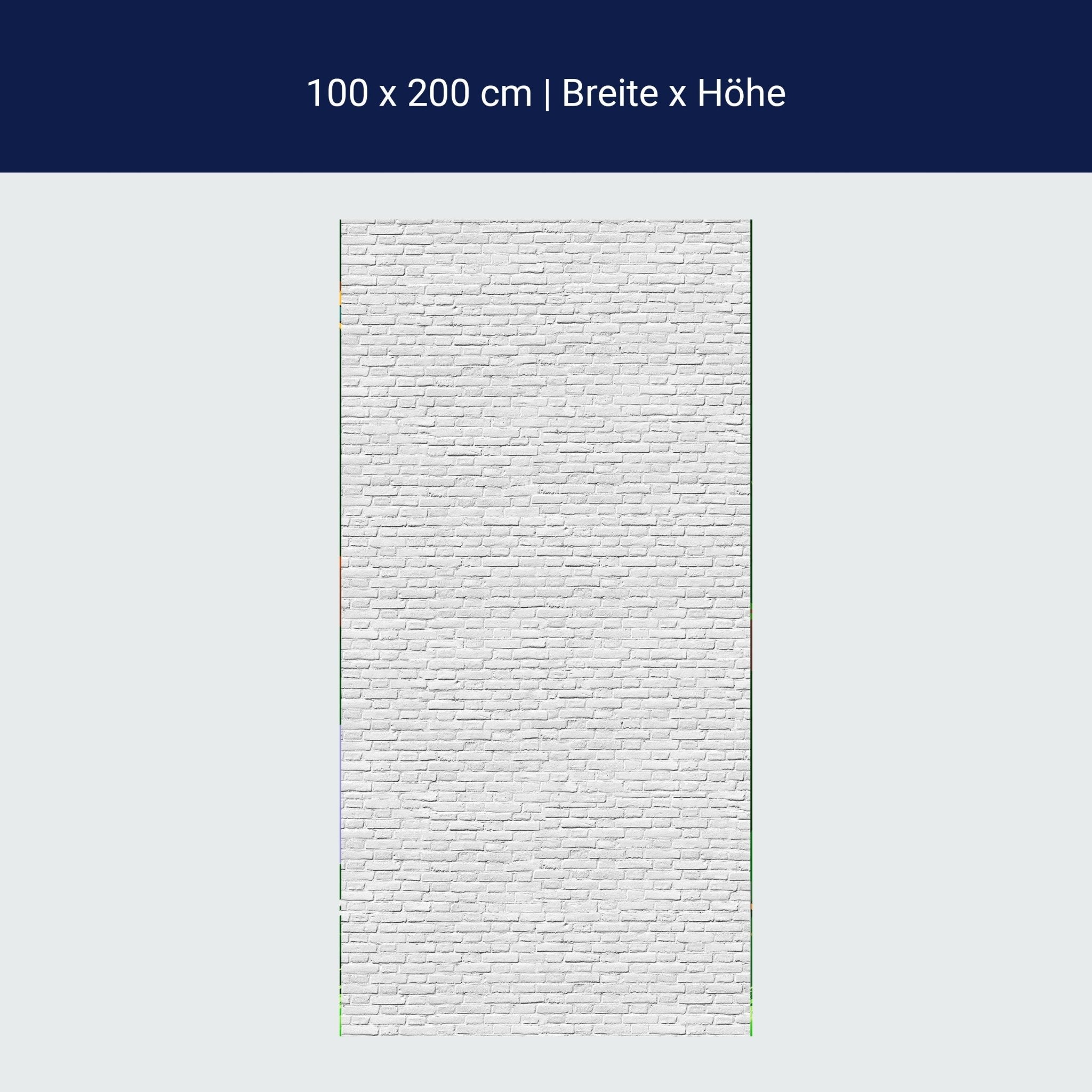 Türtapete weisser Backstein M0050 Türtapete weisser Backstein M0050