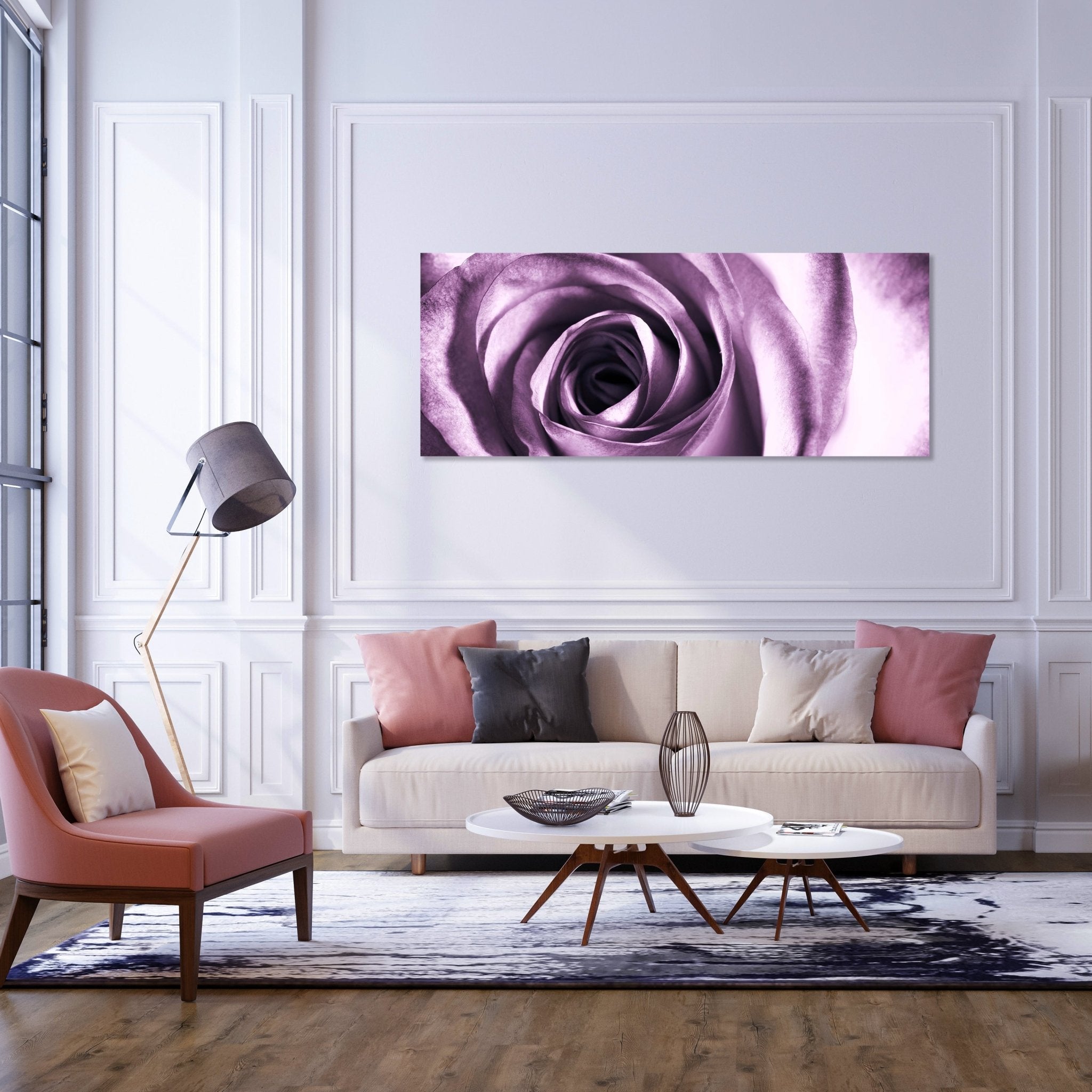 Leinwandbild violette Rose M0051 kaufen - Bild 2 Leinwandbild violette Rose M0051 kaufen - Bild 2