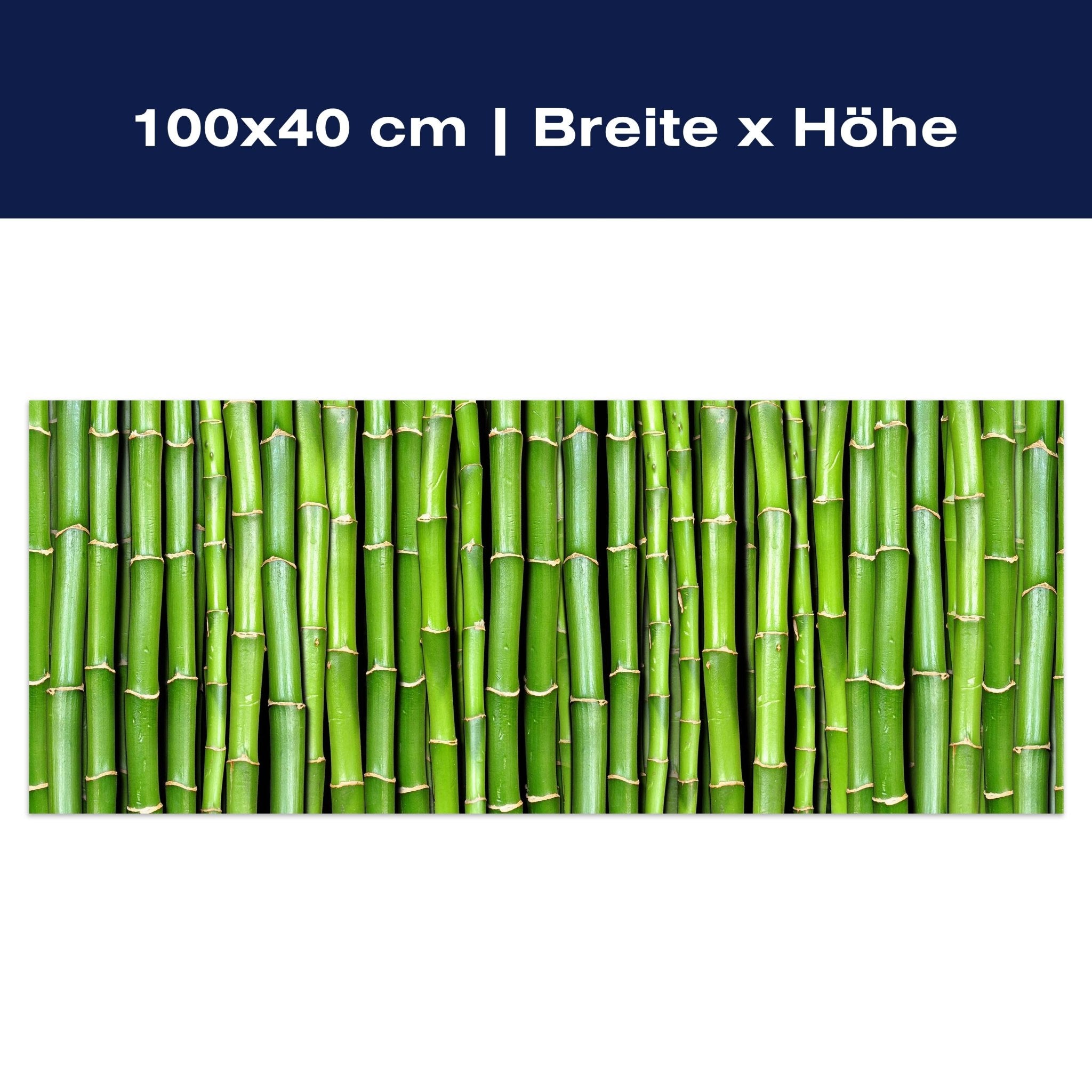 Leinwandbild Bambuswand M0054 Leinwandbild Bambuswand M0054
