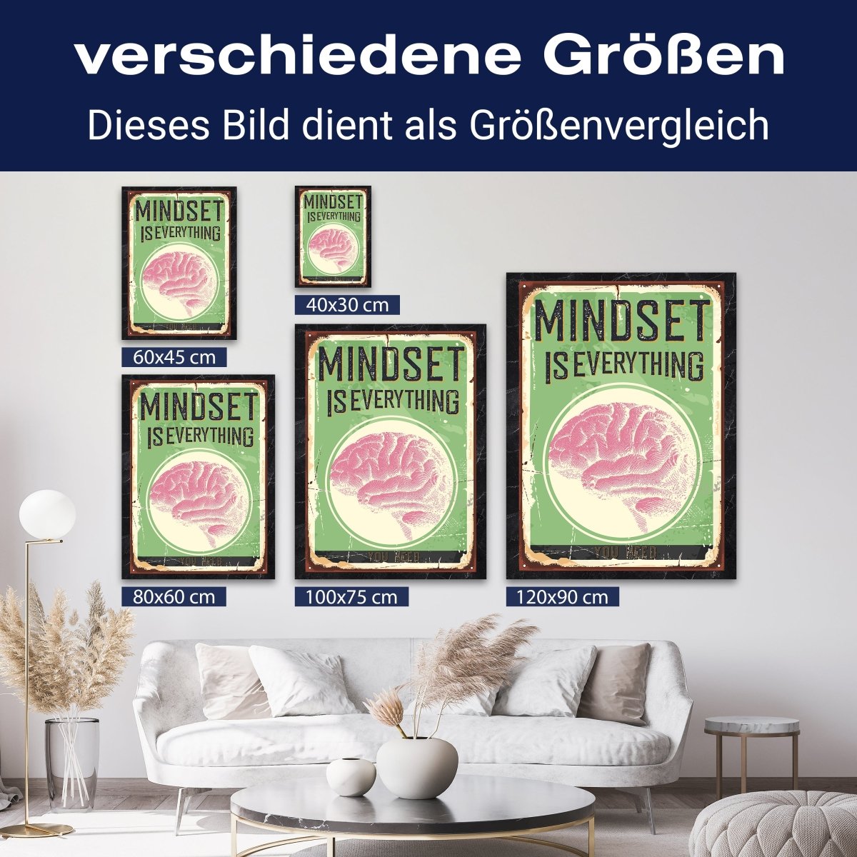 Leinwandbild Motivation, Hochformat, Mindset Retro M0054 kaufen - Bild 8 Leinwandbild Motivation, Hochformat, Mindset Retro M0054 kaufen - Bild 8