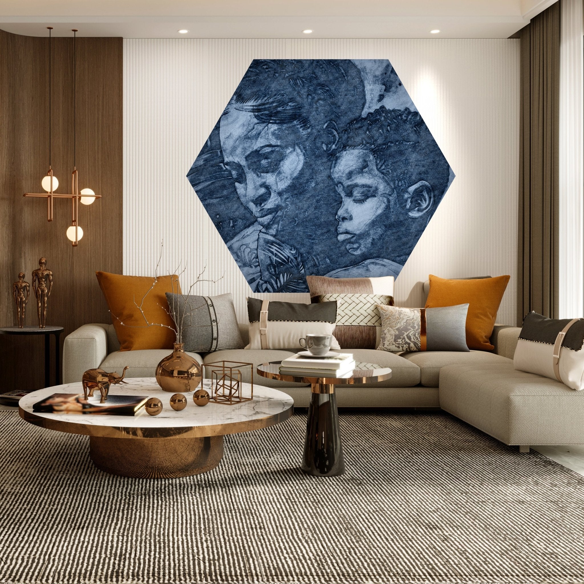 Hexagon-Fototapete Mutter und Kind M0055 - Bild 3 Hexagon-Fototapete Mutter und Kind M0055 - Bild 3