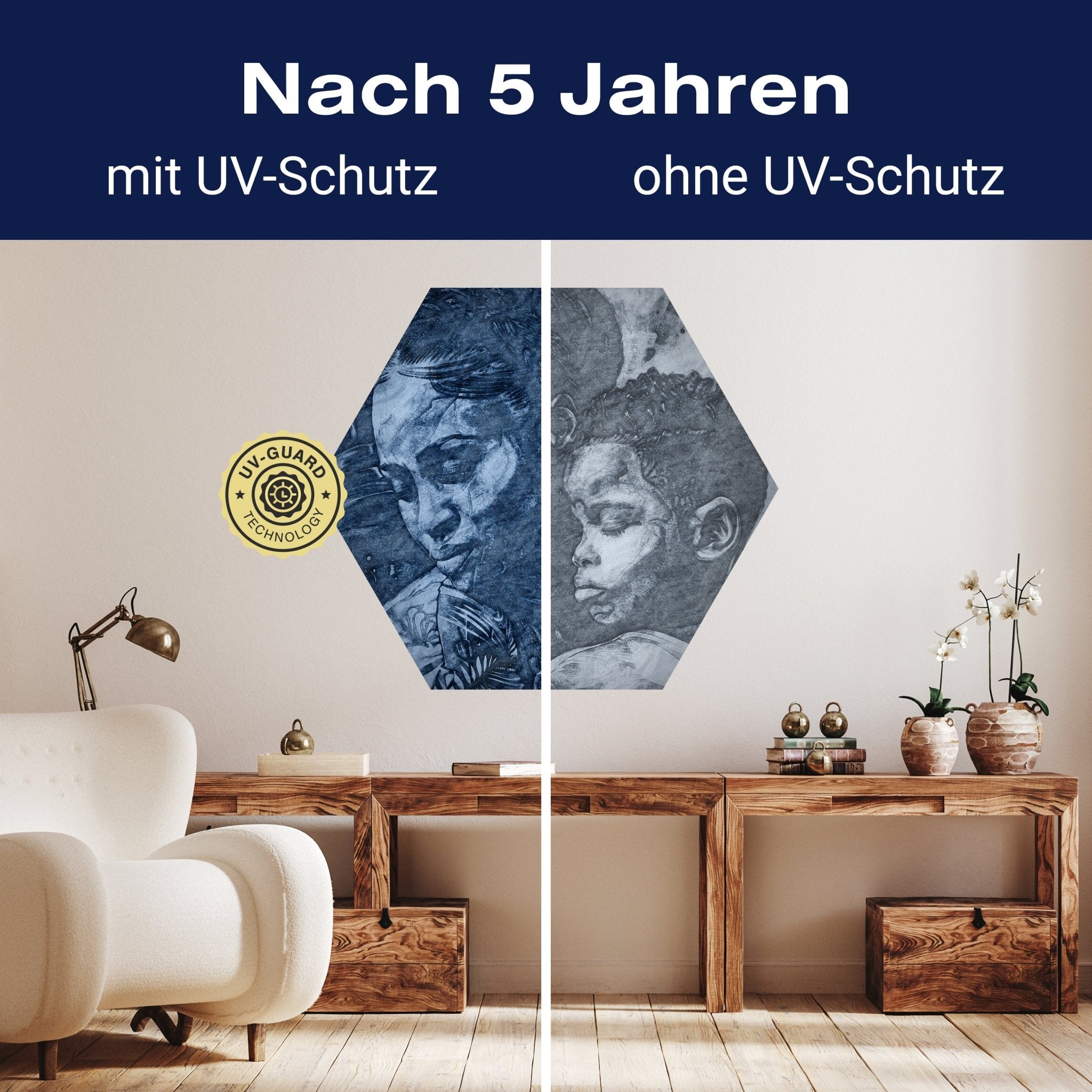 Hexagon-Fototapete Mutter und Kind M0055 - Bild 9 Hexagon-Fototapete Mutter und Kind M0055 - Bild 9