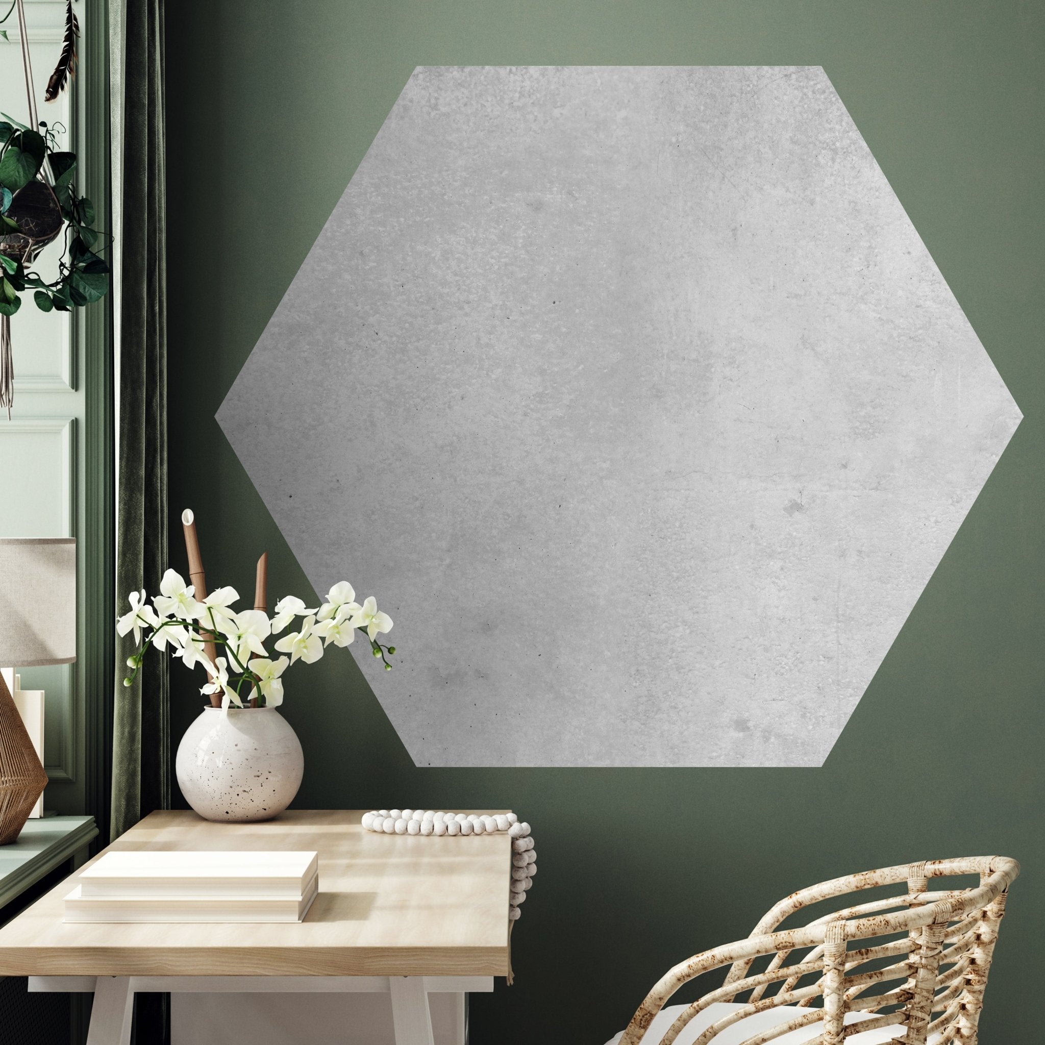 Hexagon-Fototapete Vintage Beton-mauer Grau M0056 - Bild 3 Hexagon-Fototapete Vintage Beton-mauer Grau M0056 - Bild 3