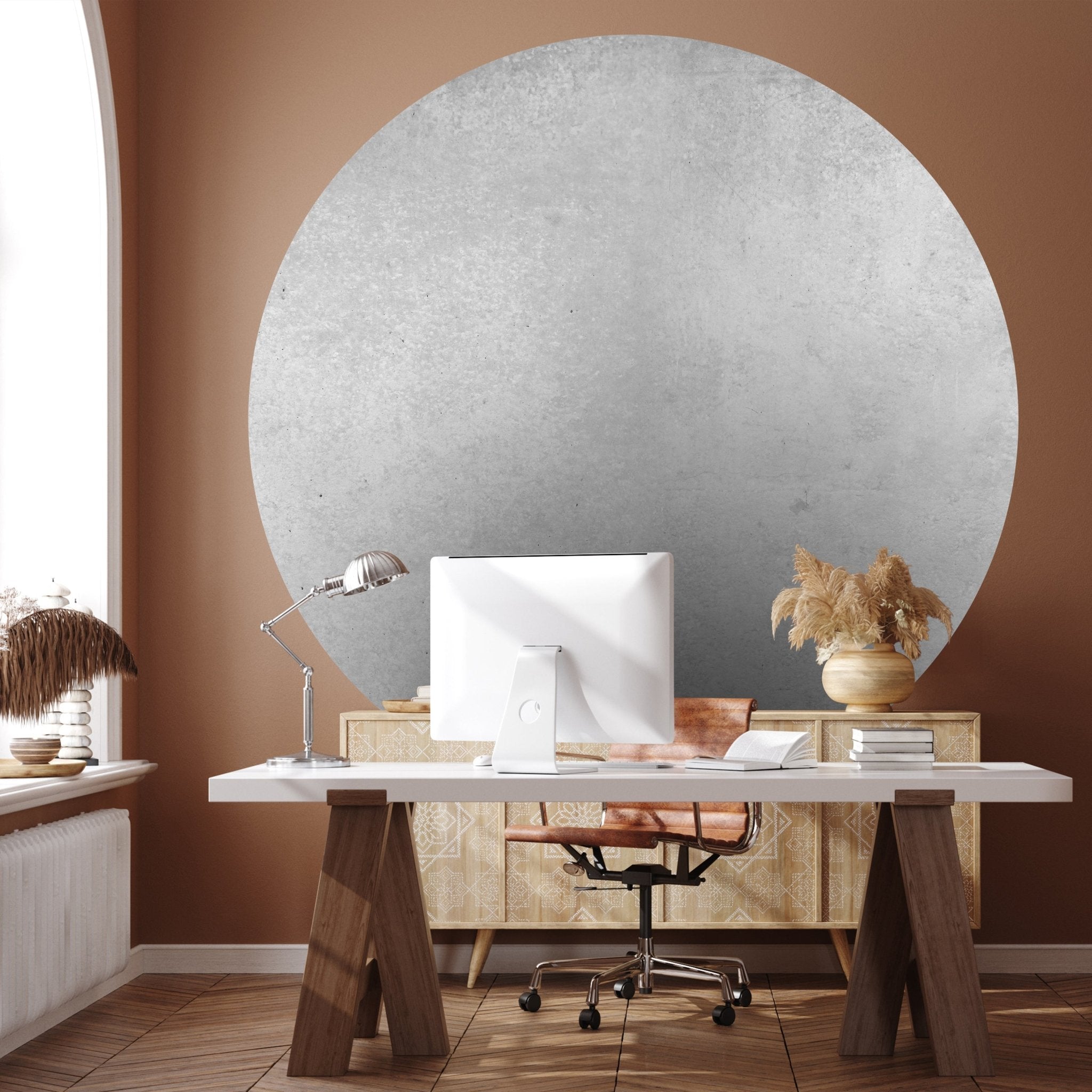 Runde Fototapete Vintage Beton-mauer Grau M0056 - Bild 1 Runde Fototapete Vintage Beton-mauer Grau M0056 - Bild 1